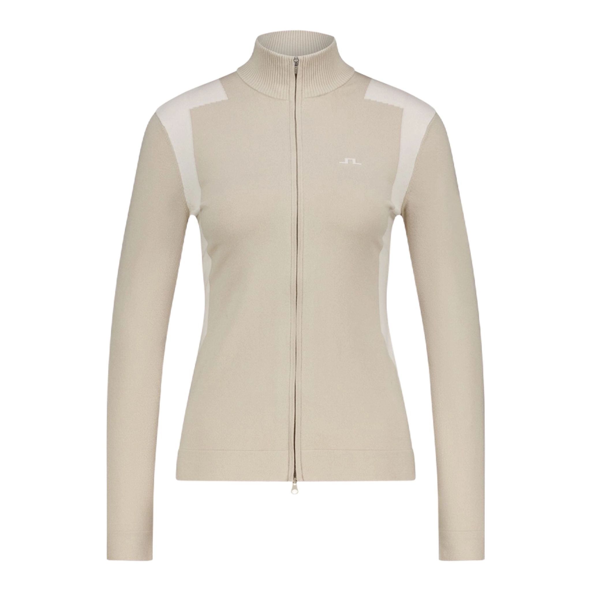 Sweter damski J. Lindeberg Bianca z dzianiny zapinany na zamek