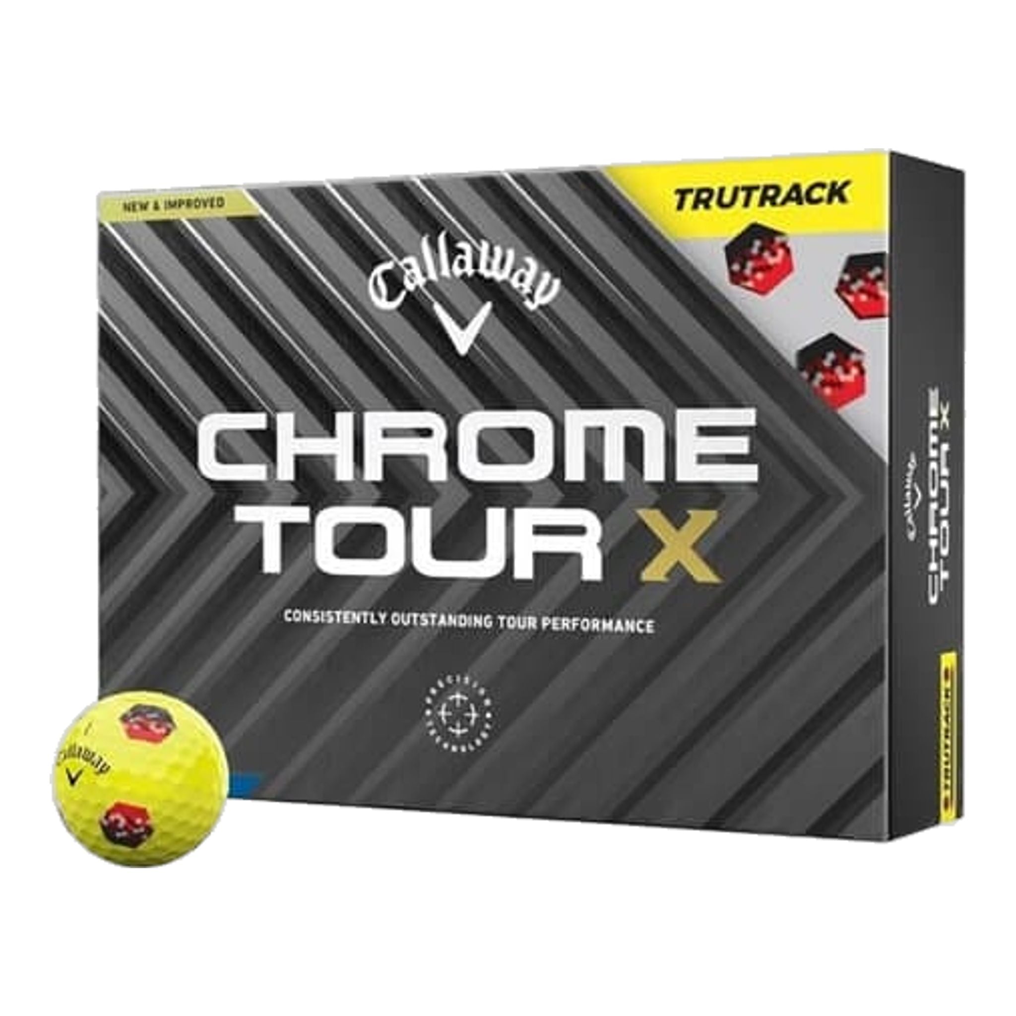 Callaway Chrome Tour X TruTrack [12 Stück] Golfbälle (2024)