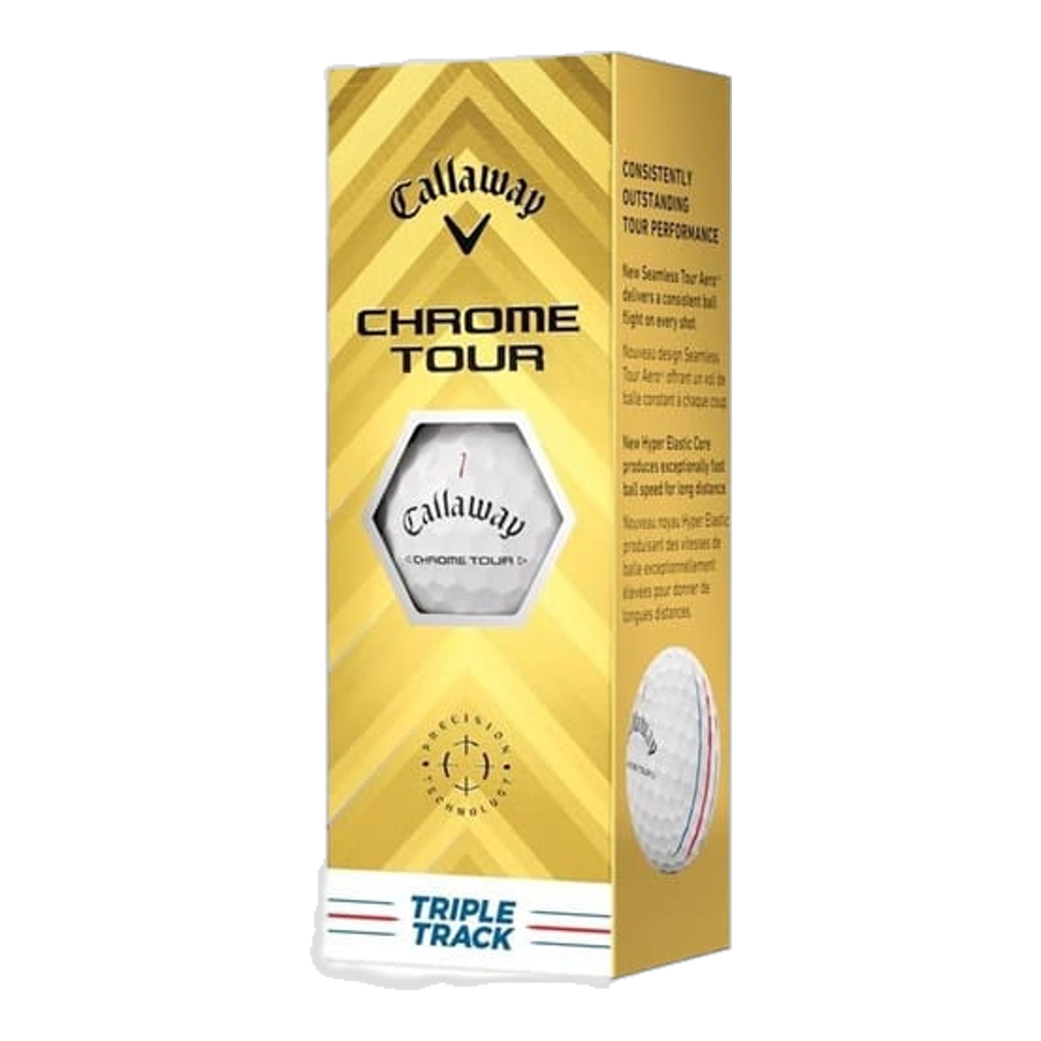 Piłki golfowe Callaway Chrome Soft Tour Triple Track (2024)