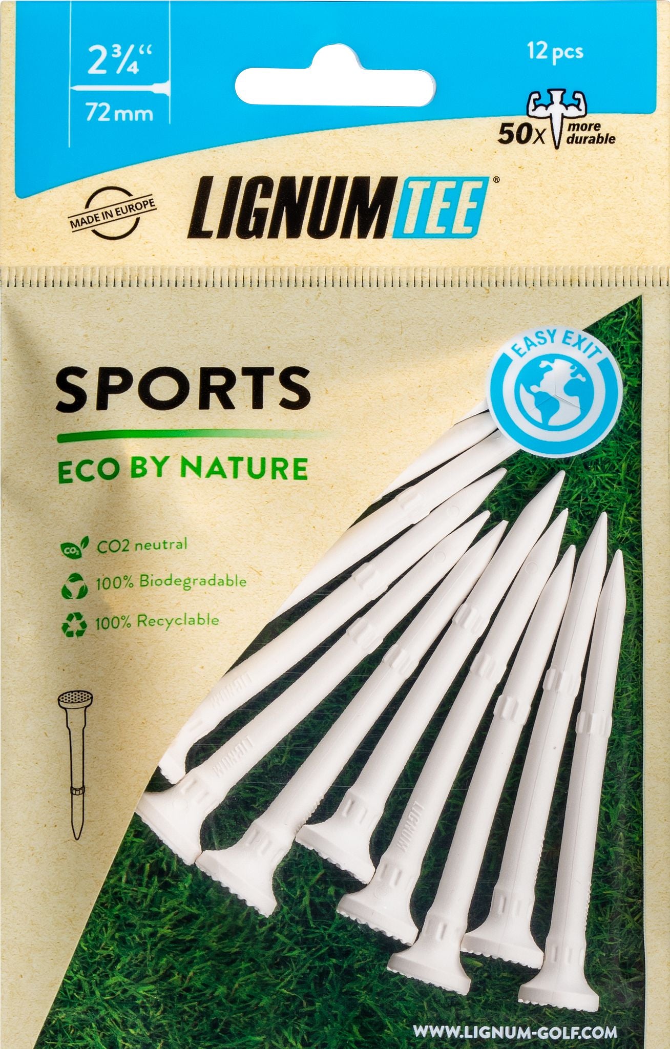 Lignum Eco 72 mm Sport [12 koszulek] Biały