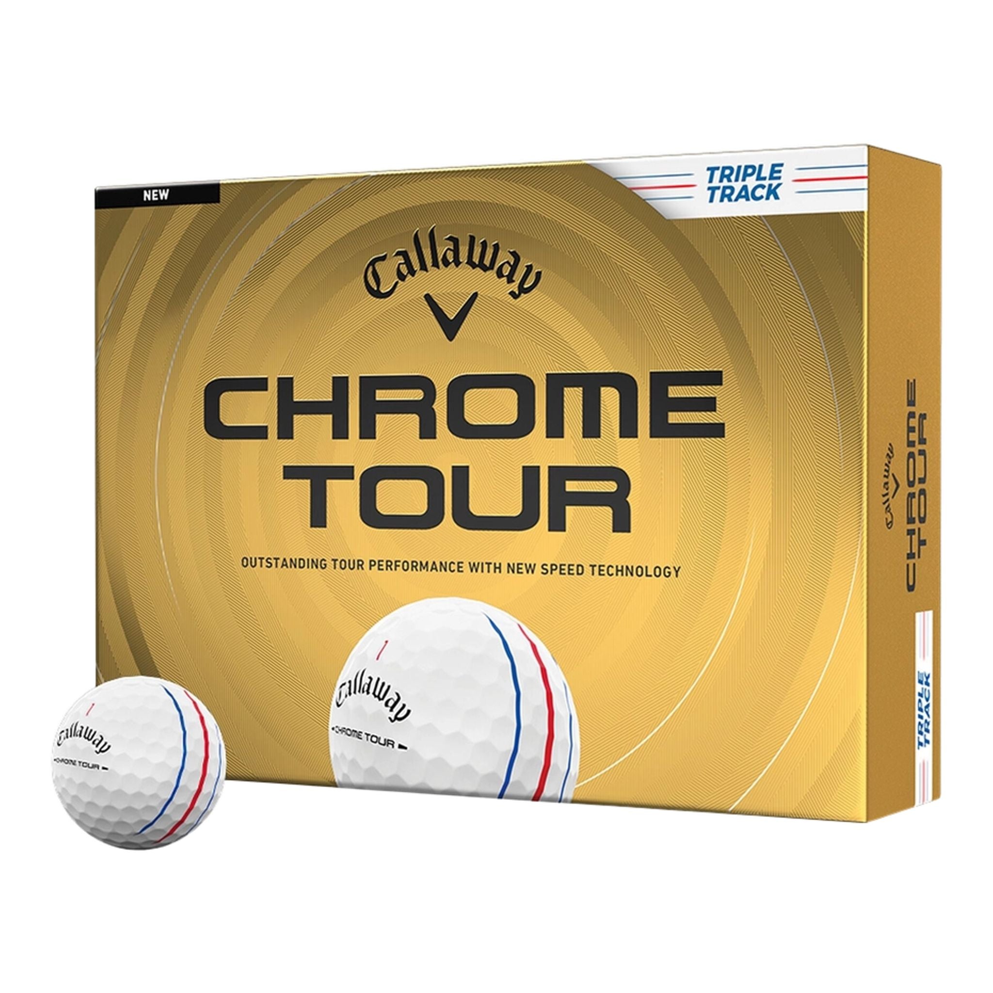 Piłki golfowe Callaway Chrome Tour Triple Track (2026)
