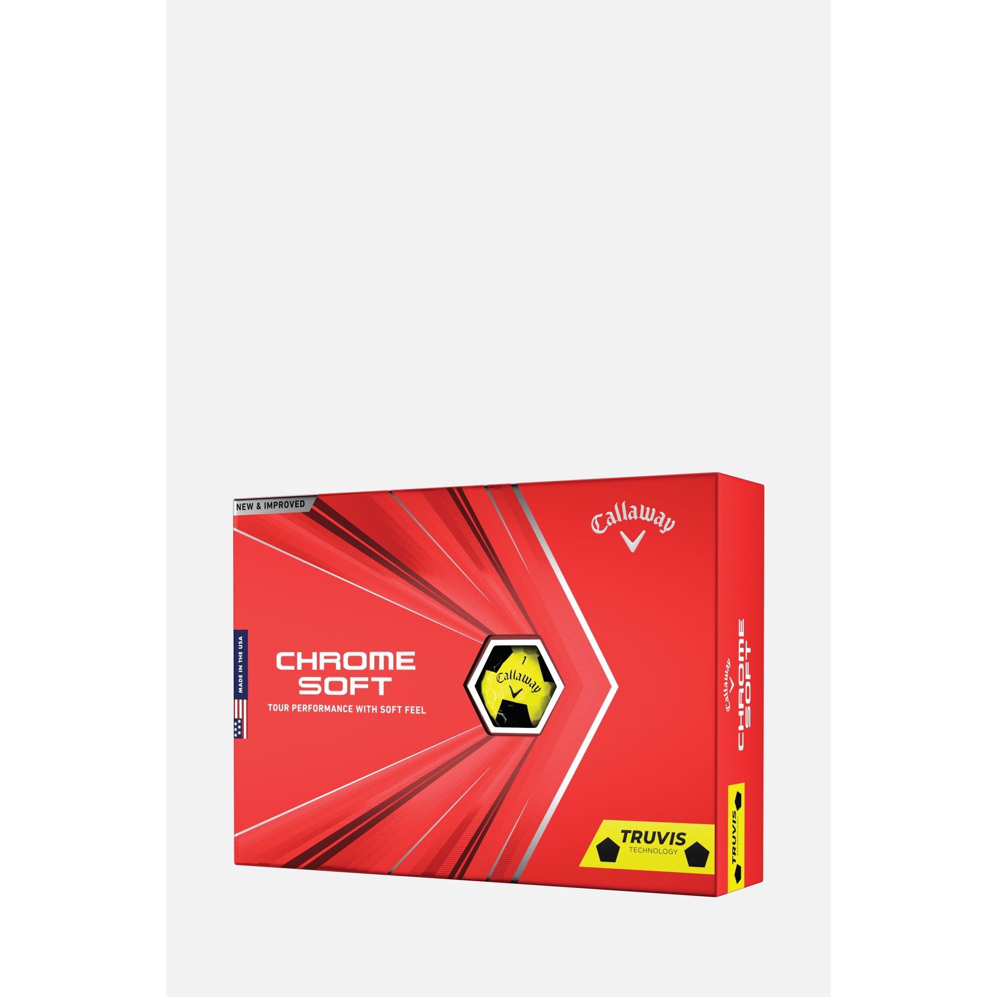 Callaway Chrome Soft Truvis (20) [12Balls] Yellow Black