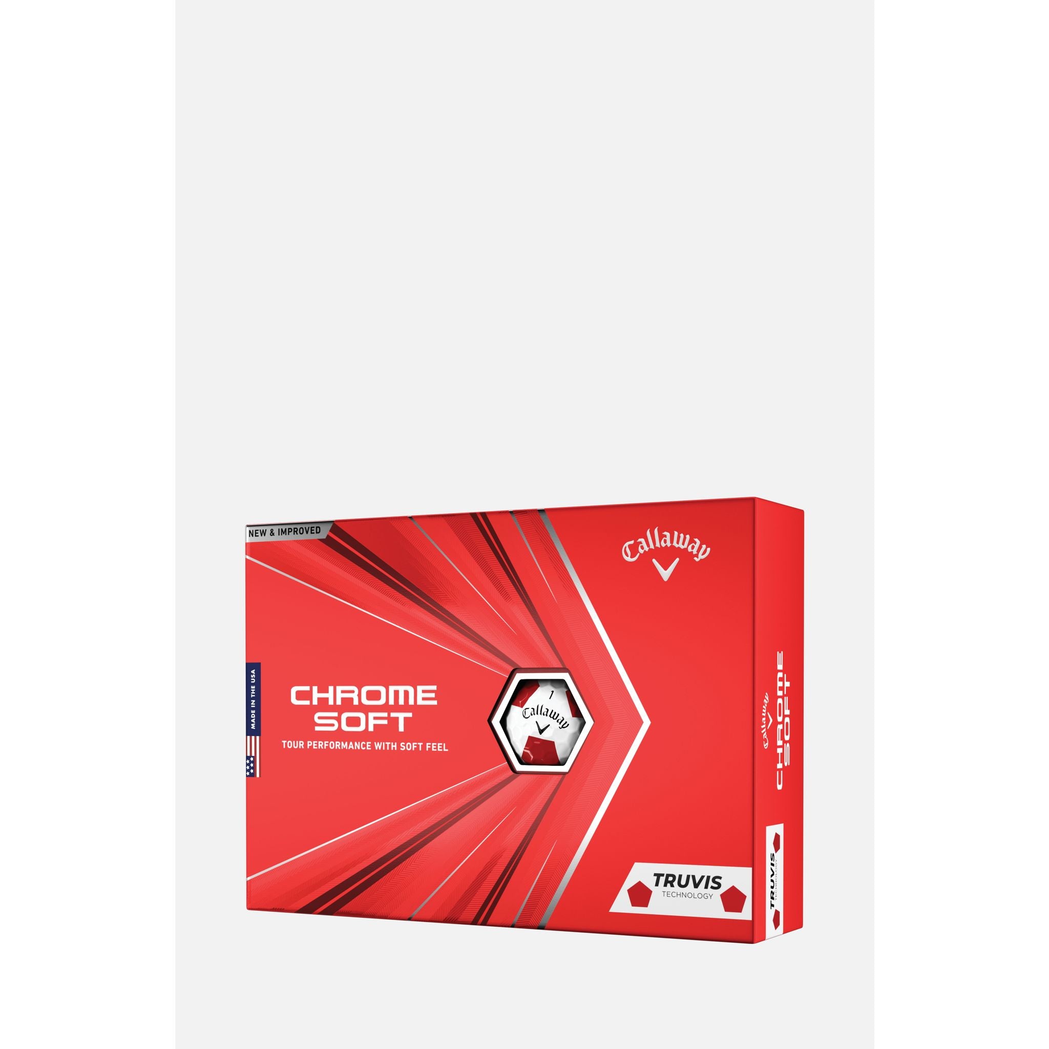 Callaway Chrome Soft Truvis (20) [12Bälle] Rot