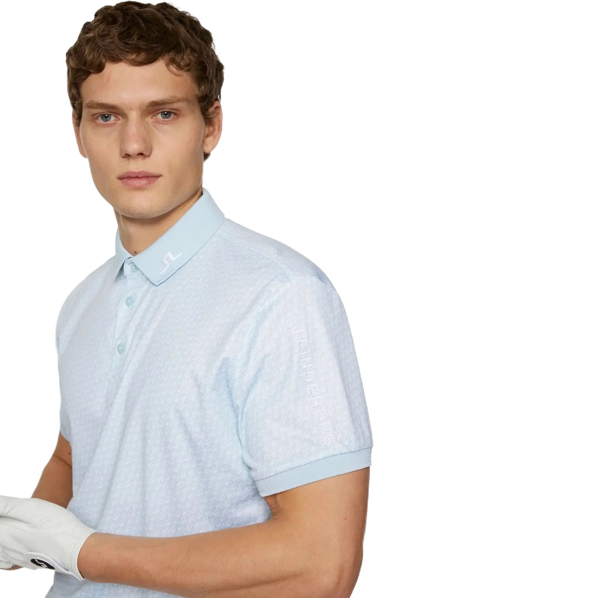J. Lindeberg Tour Tech Print Polo Herren