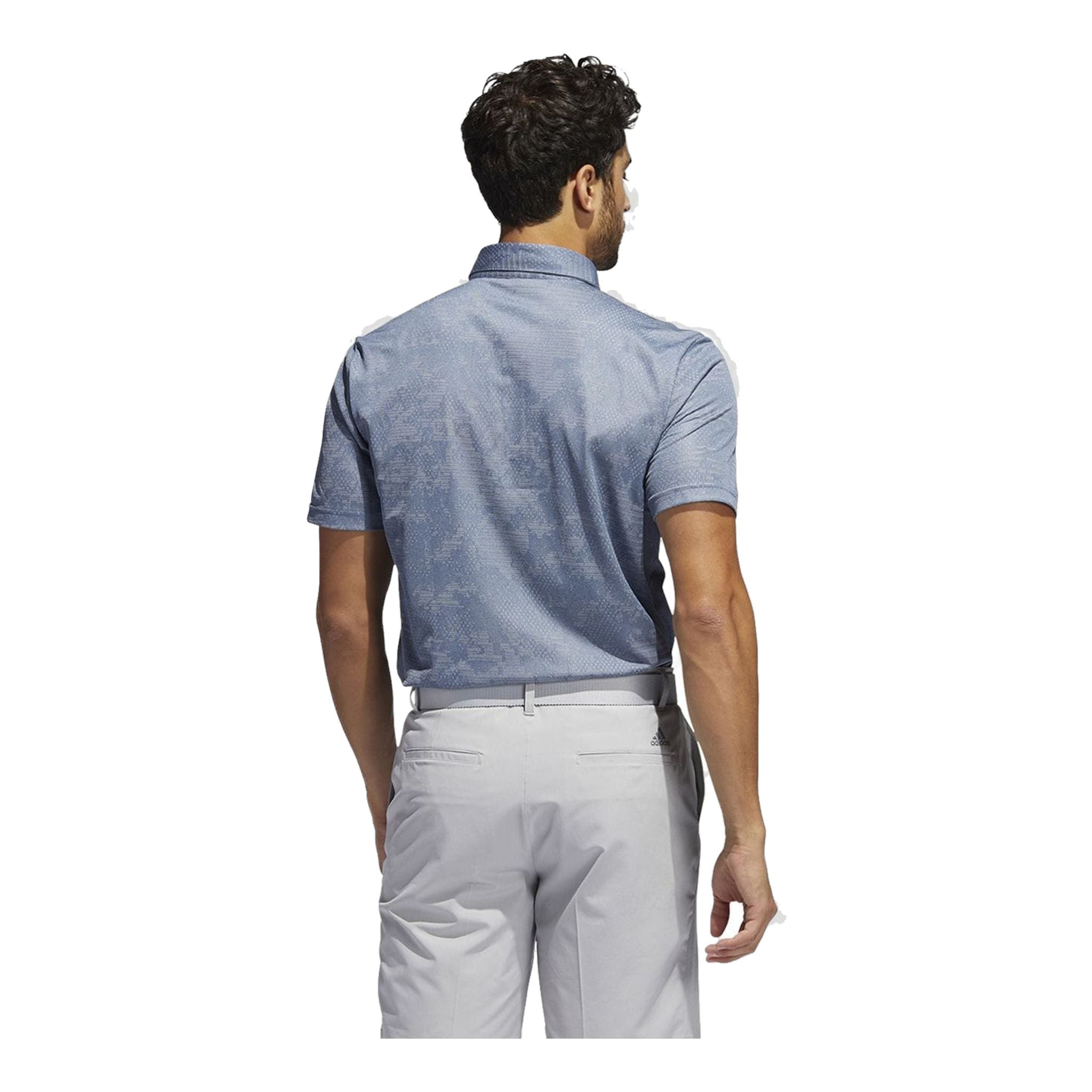 Adidas Camo SS Polo Navy/Grau Herren