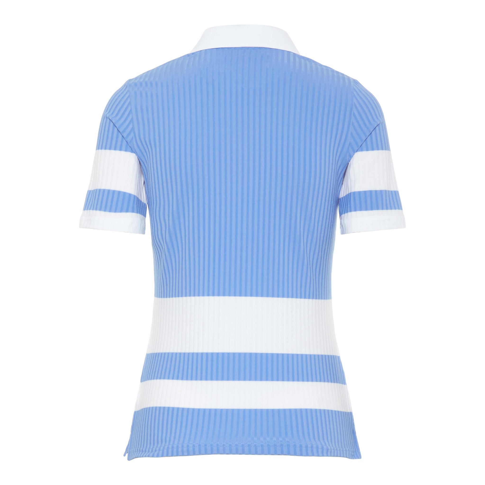 J. Lindeberg W Natasha-Rib Jersey Polo Lake Blue Damen