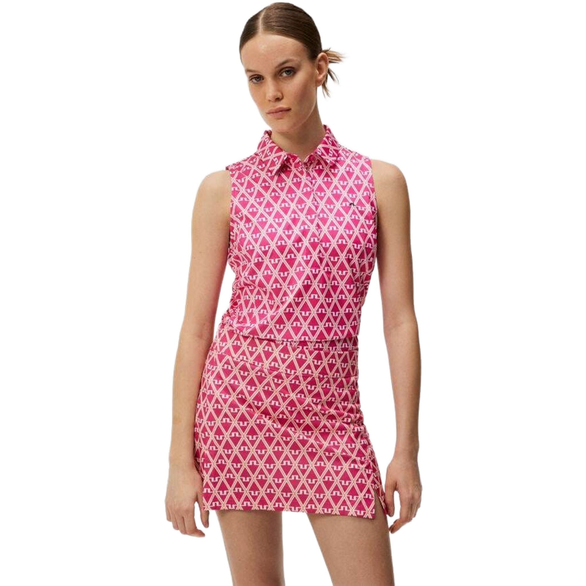 Damski top bez rękawów z nadrukiem J. Lindeberg Dena