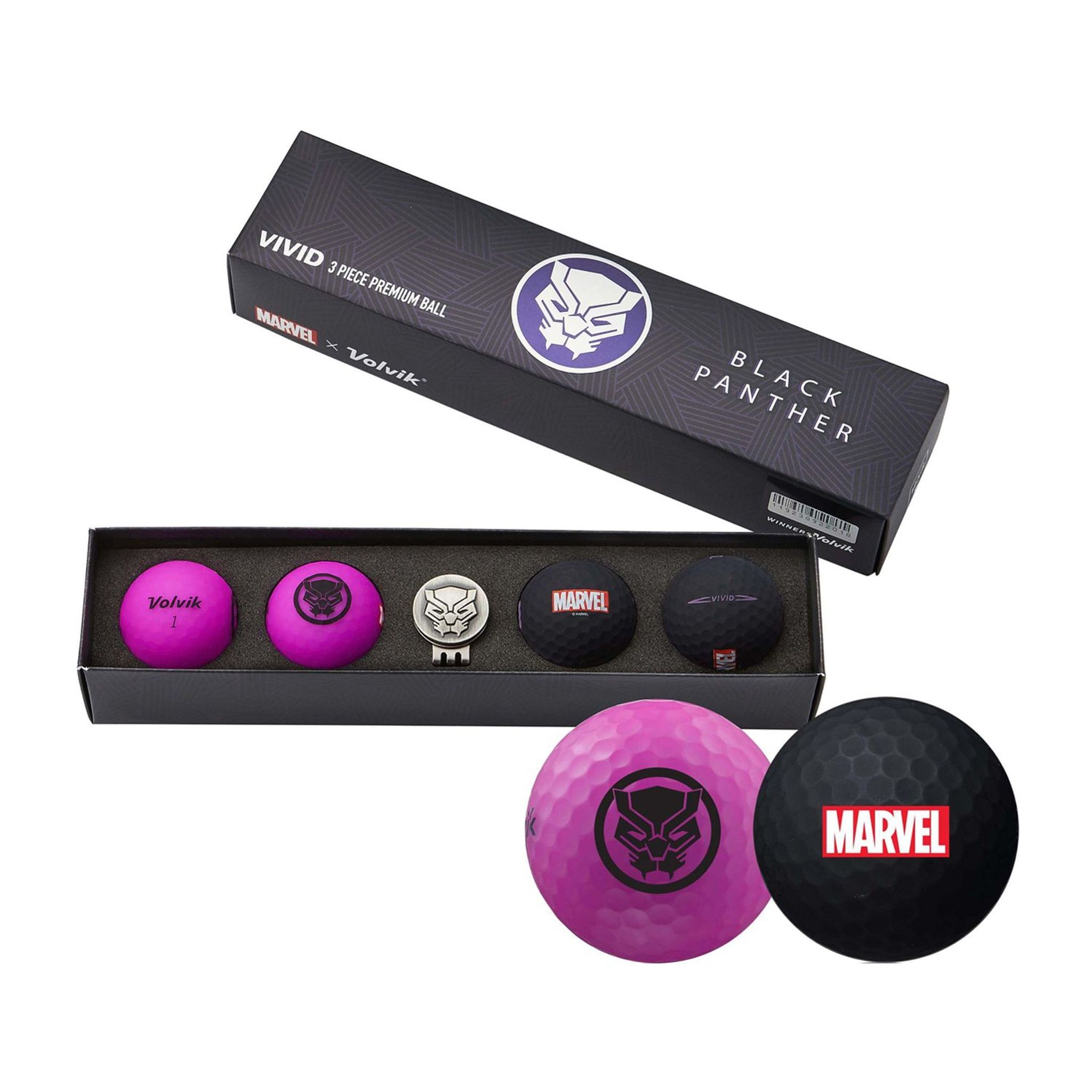 Volvik Marvel [4Bälle+Marker) Black Panther