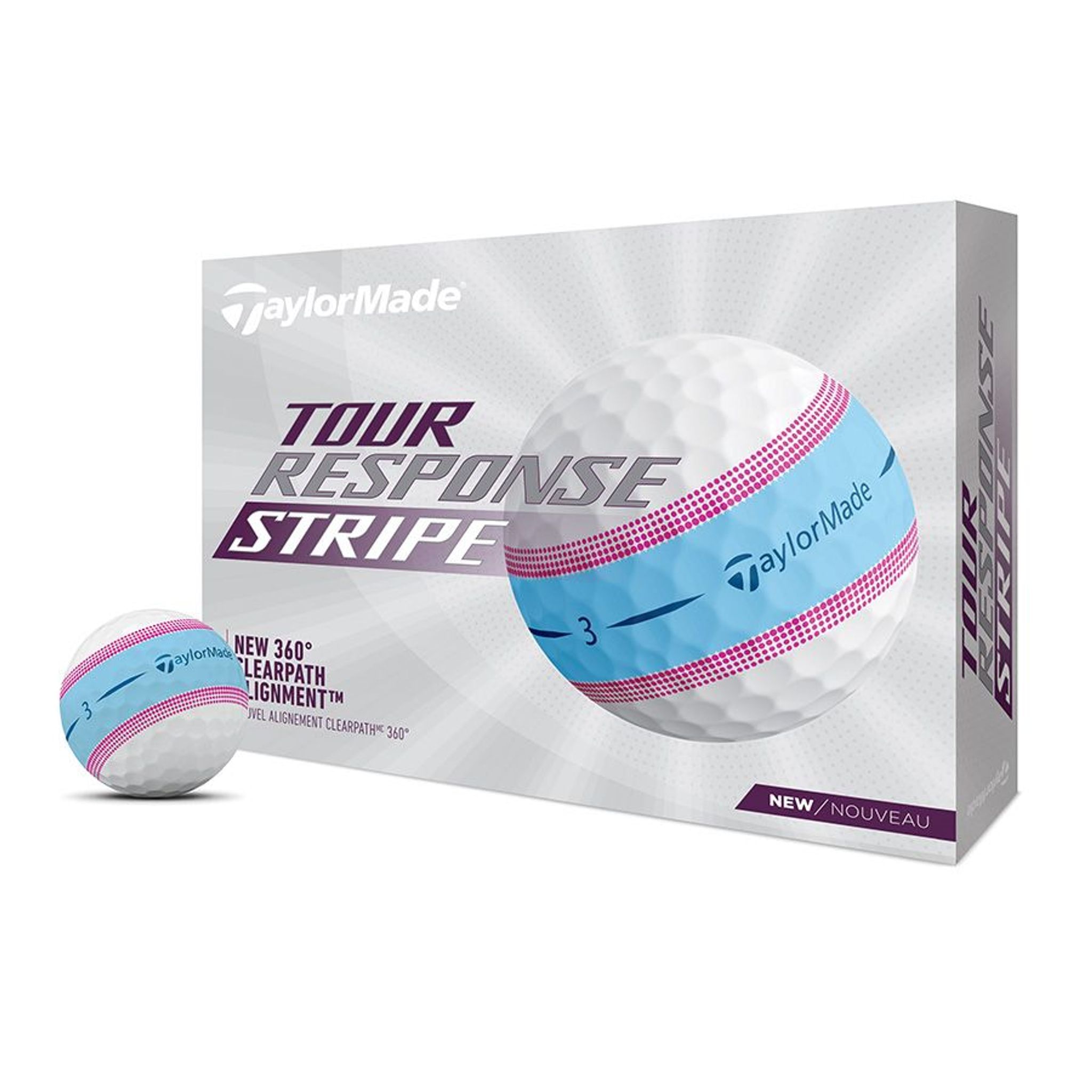 Piłki golfowe TaylorMade Tour Response Stripe