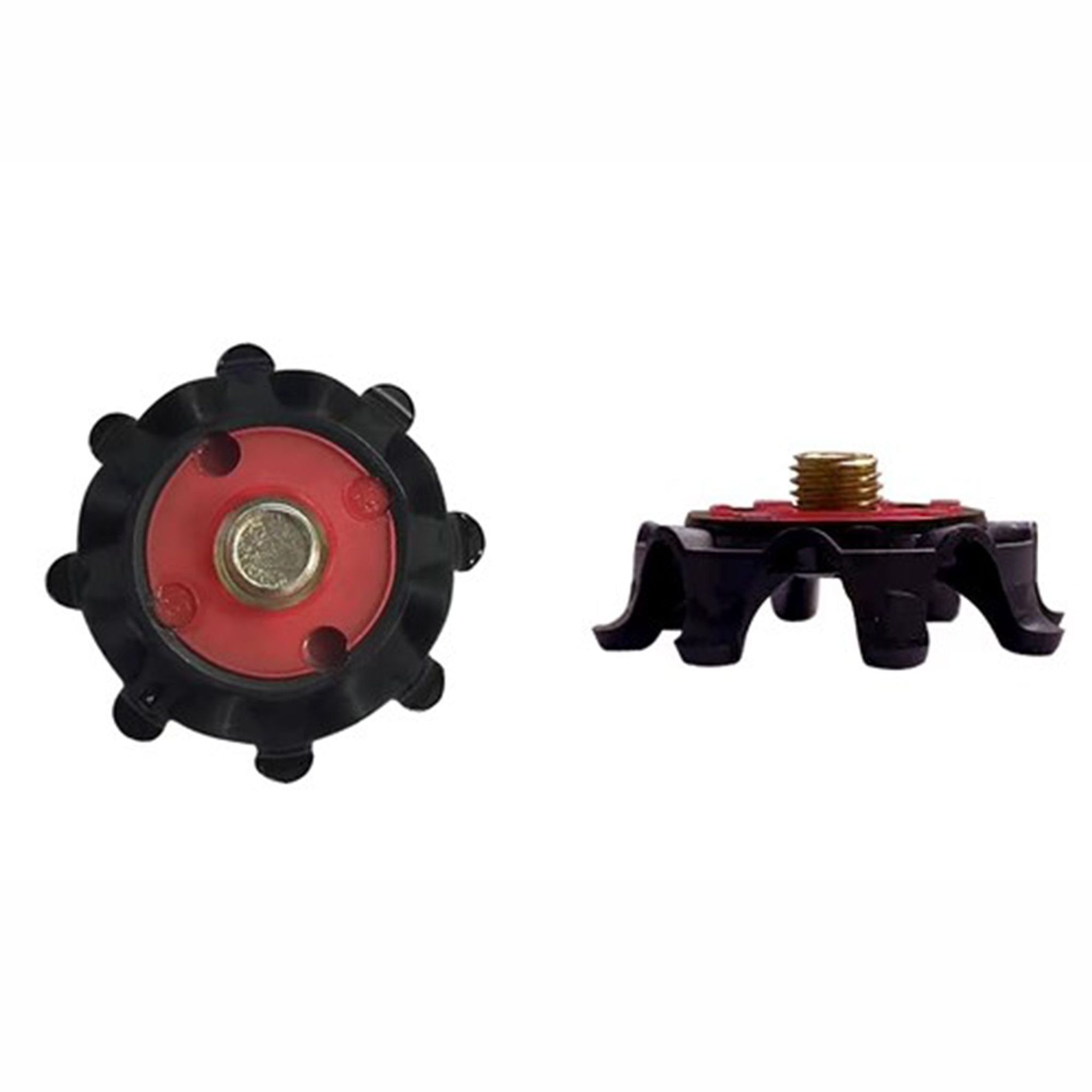 Softspikes Pulsar Small Metal 22 Stück Schwarz, Rot