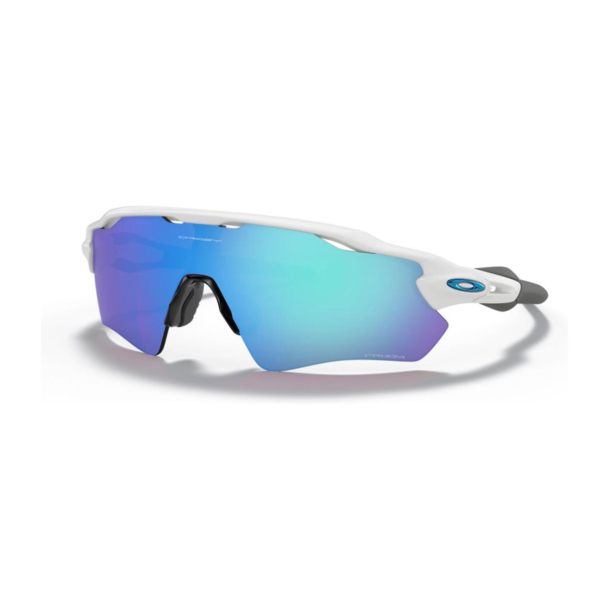 Oakley M Radar EV Path Polished White Prizm Sapphire Herren