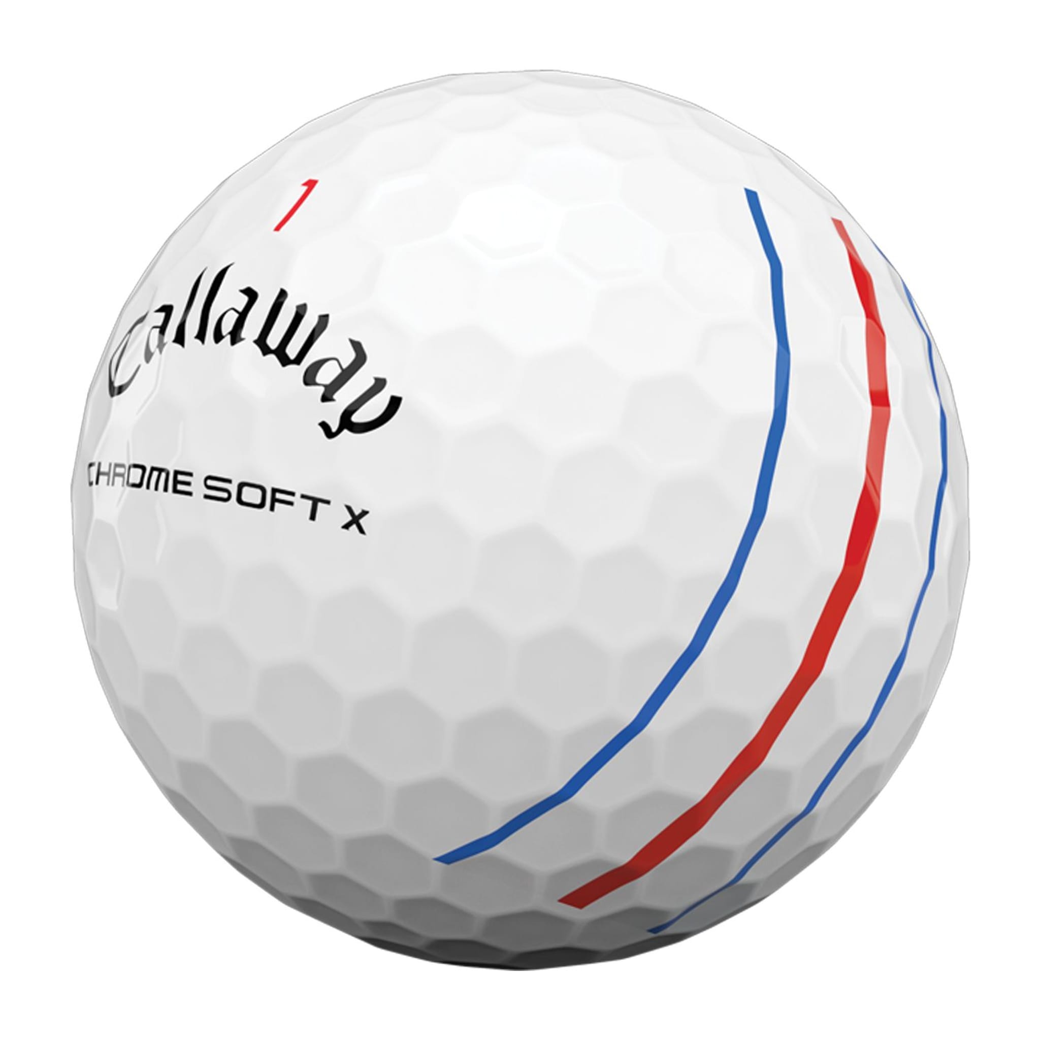 Callaway Chrome Soft X Triple Track (20) [12Bälle] Weiß