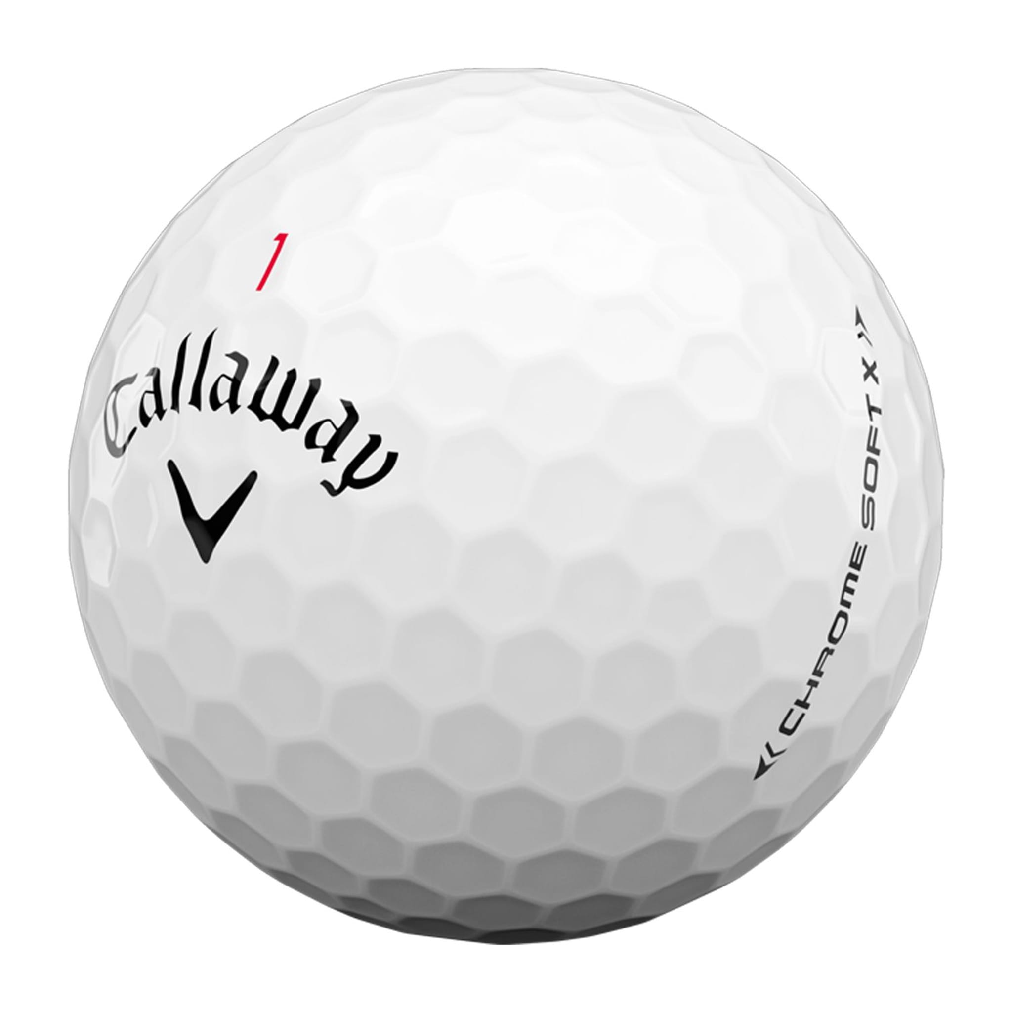 Callaway Chrome Soft X 2020 12 Golfbälle Weiß
