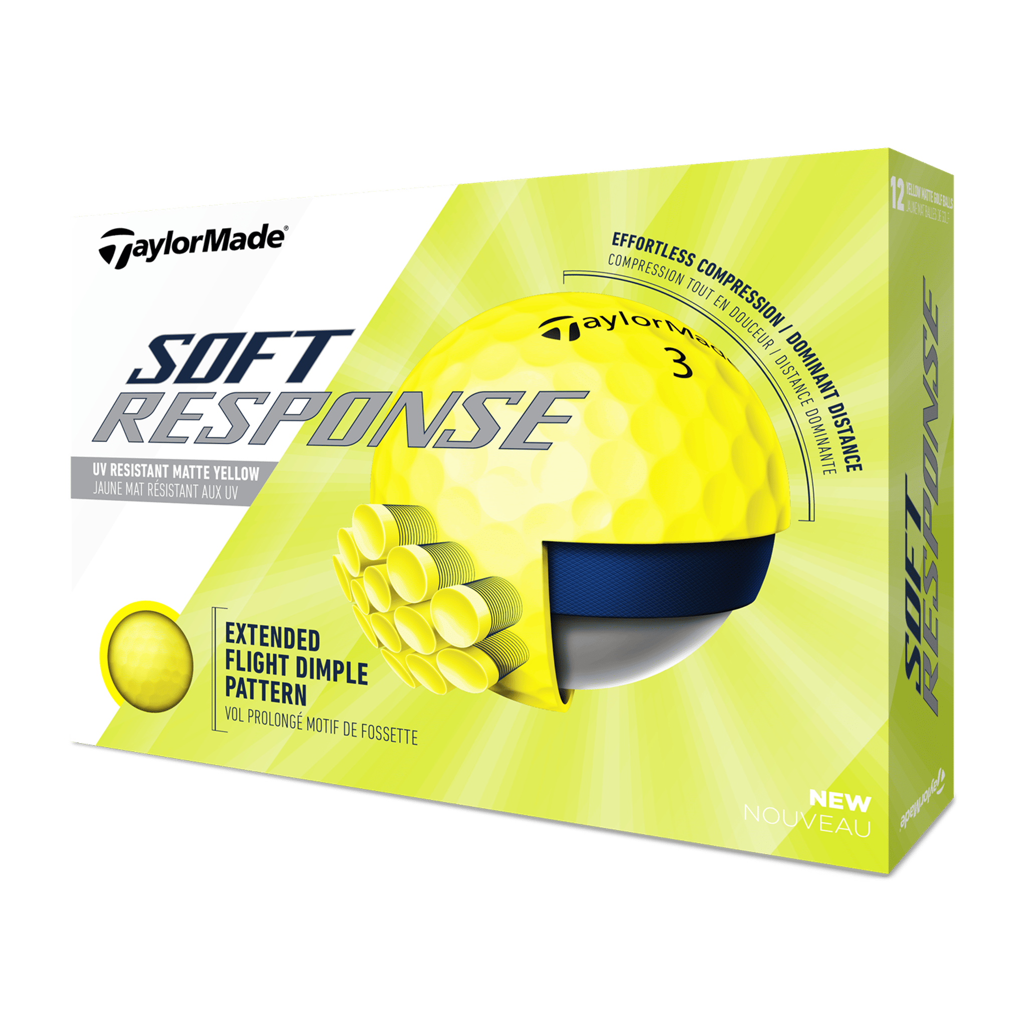 TaylorMade Soft Response (20) [12 piłek] Czerwony