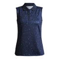 Röhnisch Direction Golf Polo Ärmellos Navyblau/Micro Spot D Damen