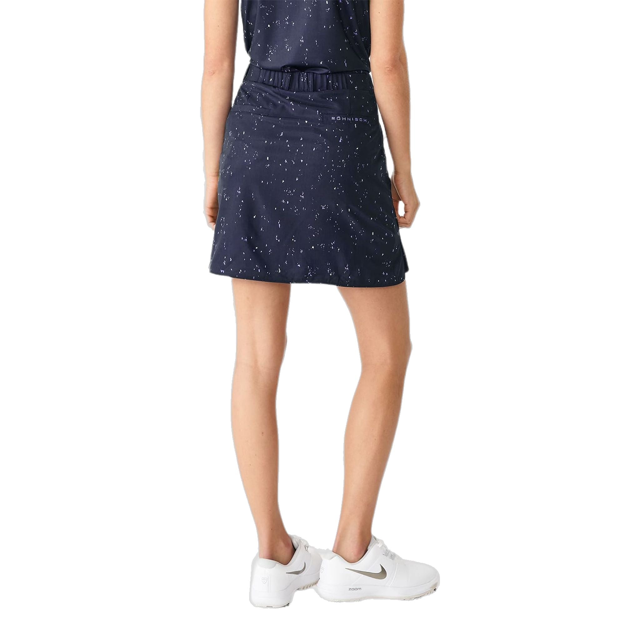 Röhnisch Kiana Golfrock Navyblau Micro Spot Damen Damen