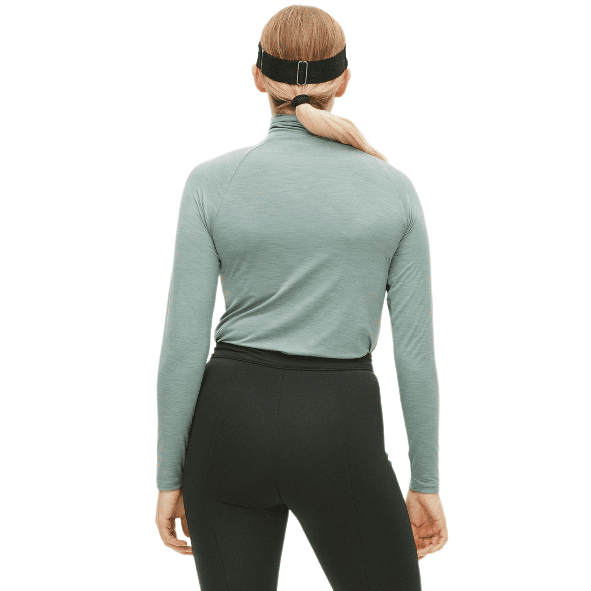 Röhnisch Hailey Golf Polo z długim rękawem Ice Green dla kobiet