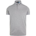 J. Lindeberg M KV Reg Fit-TX Jersey Polo Stone Grey Melange Herren