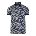 J. Lindeberg M KV Jacquard Reg Fit-TX Jaqua Polo Camou Grey Herren