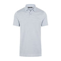 J. Lindeberg M Alfy Seamless SS Polo Stone Grey Melange Herren