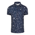 J. Lindeberg M Tour Tech Reg Fit Print SS Polo Slit Navy Herren