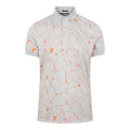 J. Lindeberg M Tour Tech Reg Fit Print SS Polo Slit Grey Herren