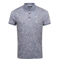 Kjus M Spot Printed SS Polo Stahlgrau/Silber Fog Herren