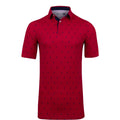 Kjus M Golfer Polo SS Cardinal/Atlanta Blau Herren
