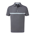 Footjoy M Nailhead Jacquard SS Polo Navy/Blue Fog Herren