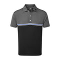 Footjoy M Jacquard Top Colour Block SS Polo Black Herren
