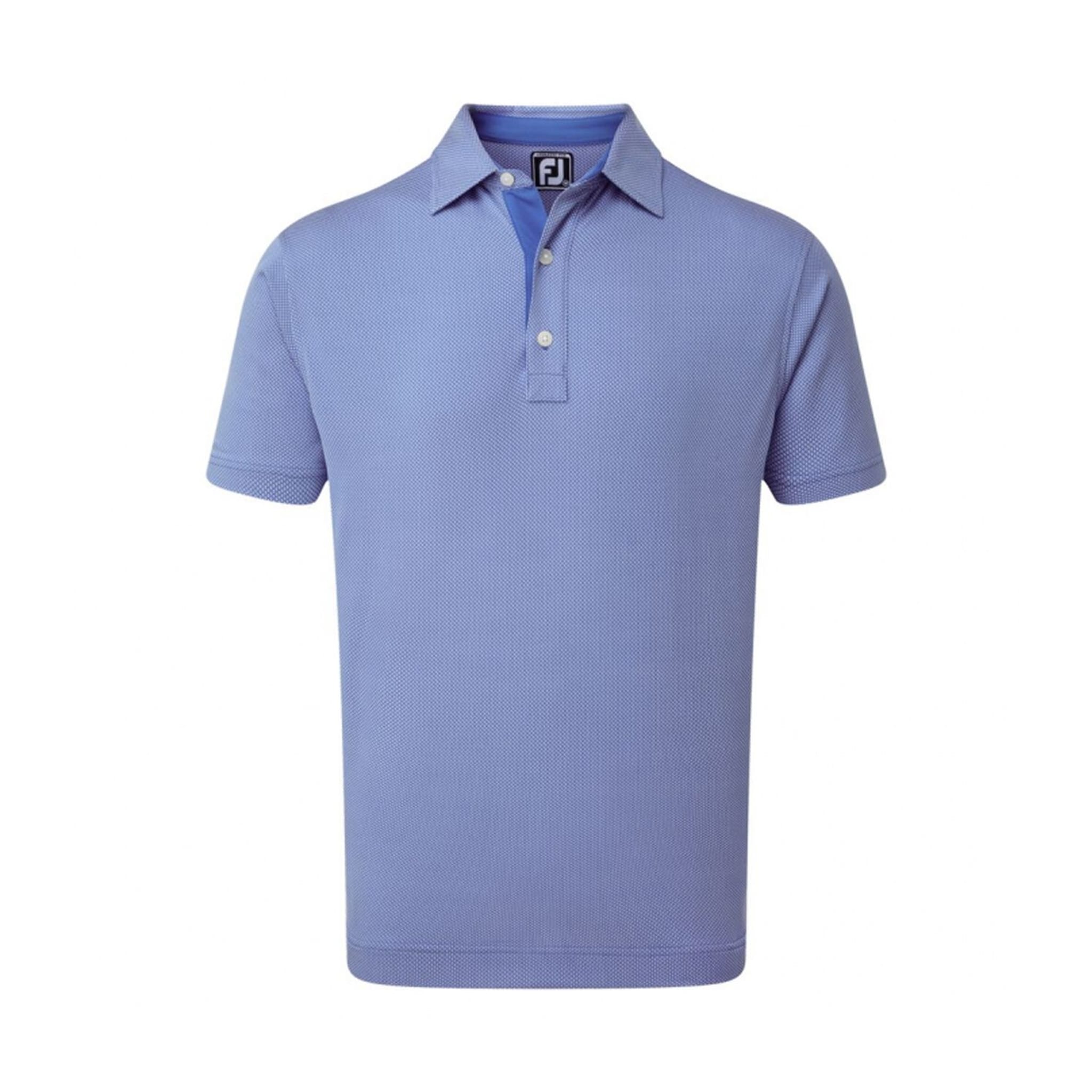 Footjoy M Four Dot Jaquard SS Polo Royal/White Herren