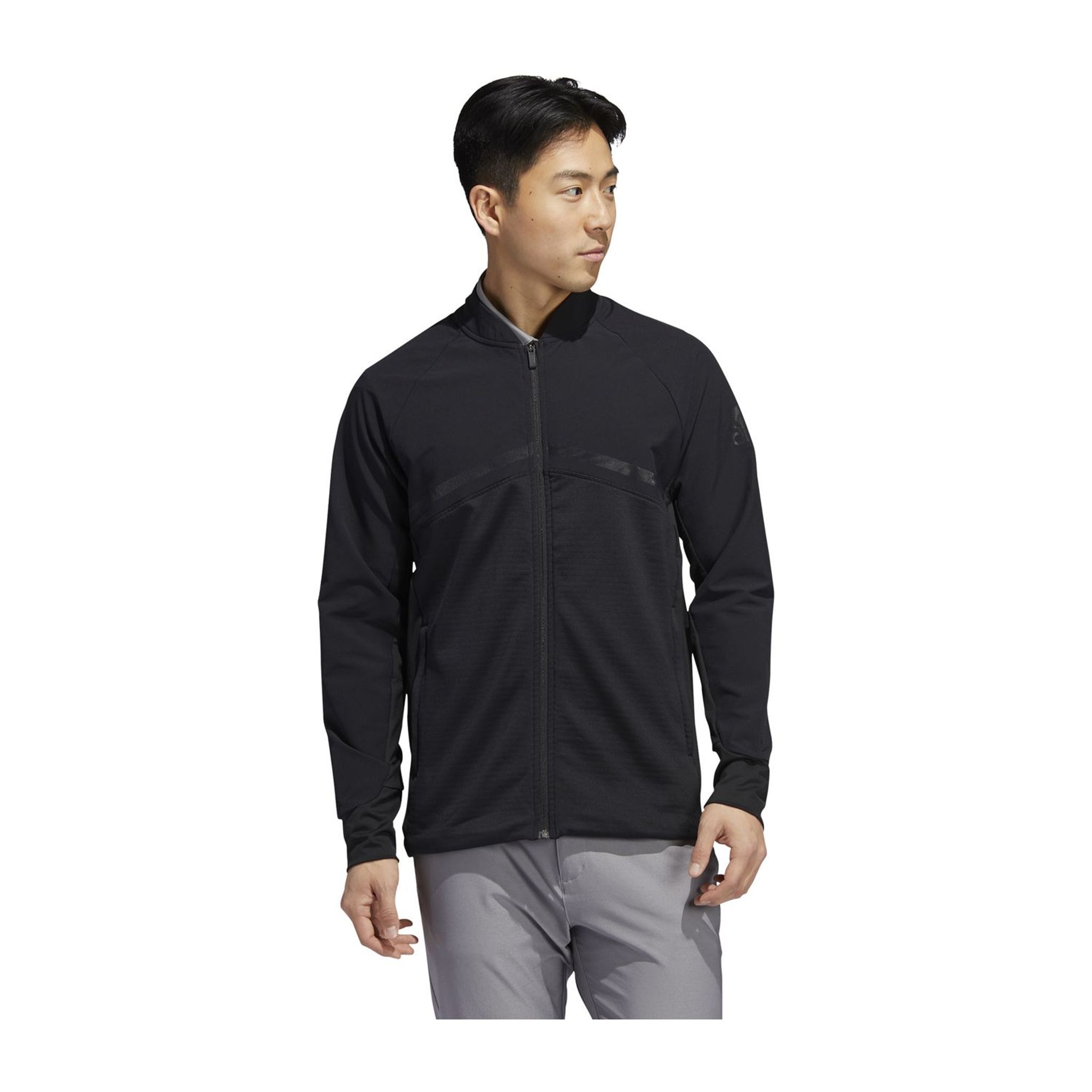 Adidas Jacke Hybrid Full Zip Schwarz Herren