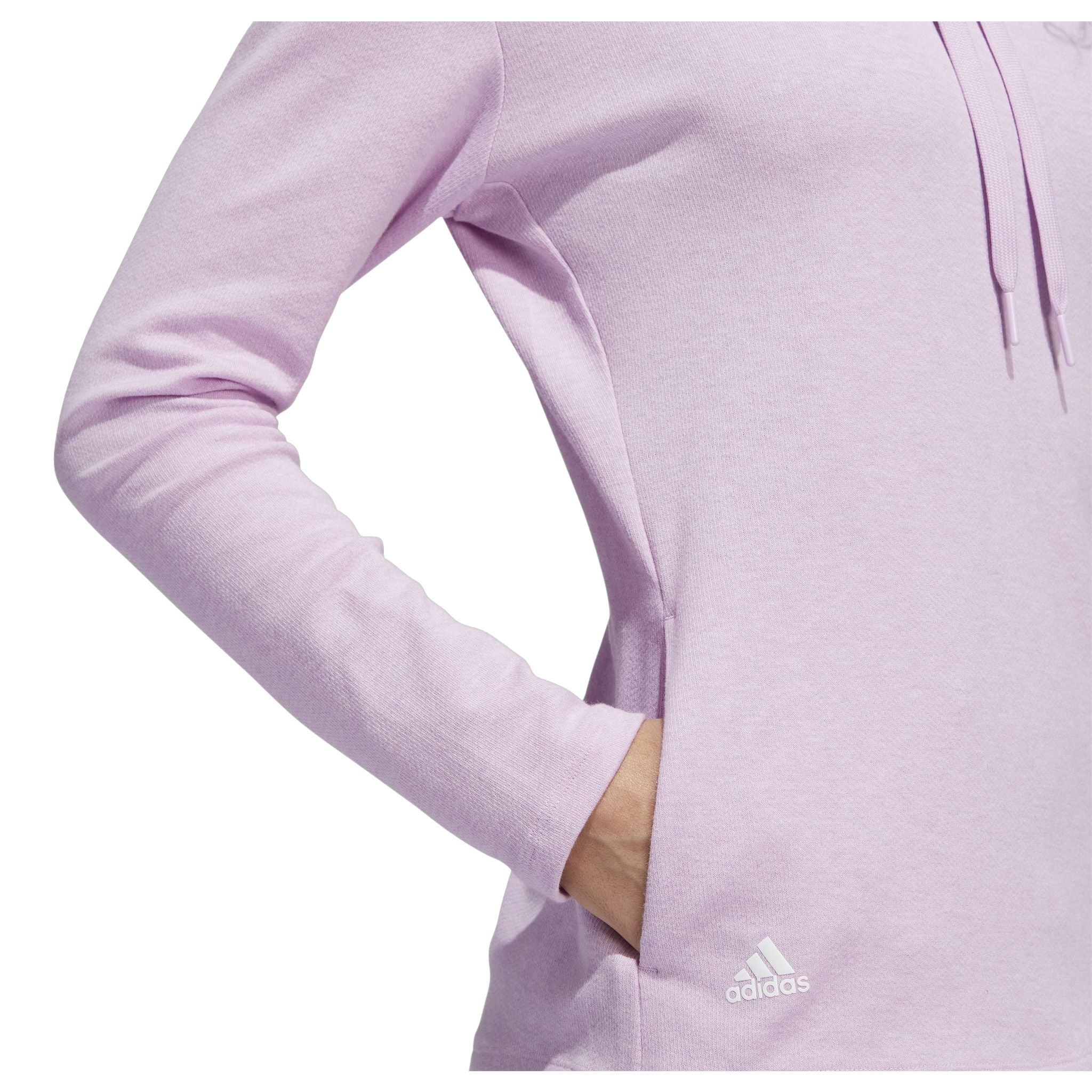 Adidas Melange High Mock Golf Pullover Bliss Lilac Mel Da Damen