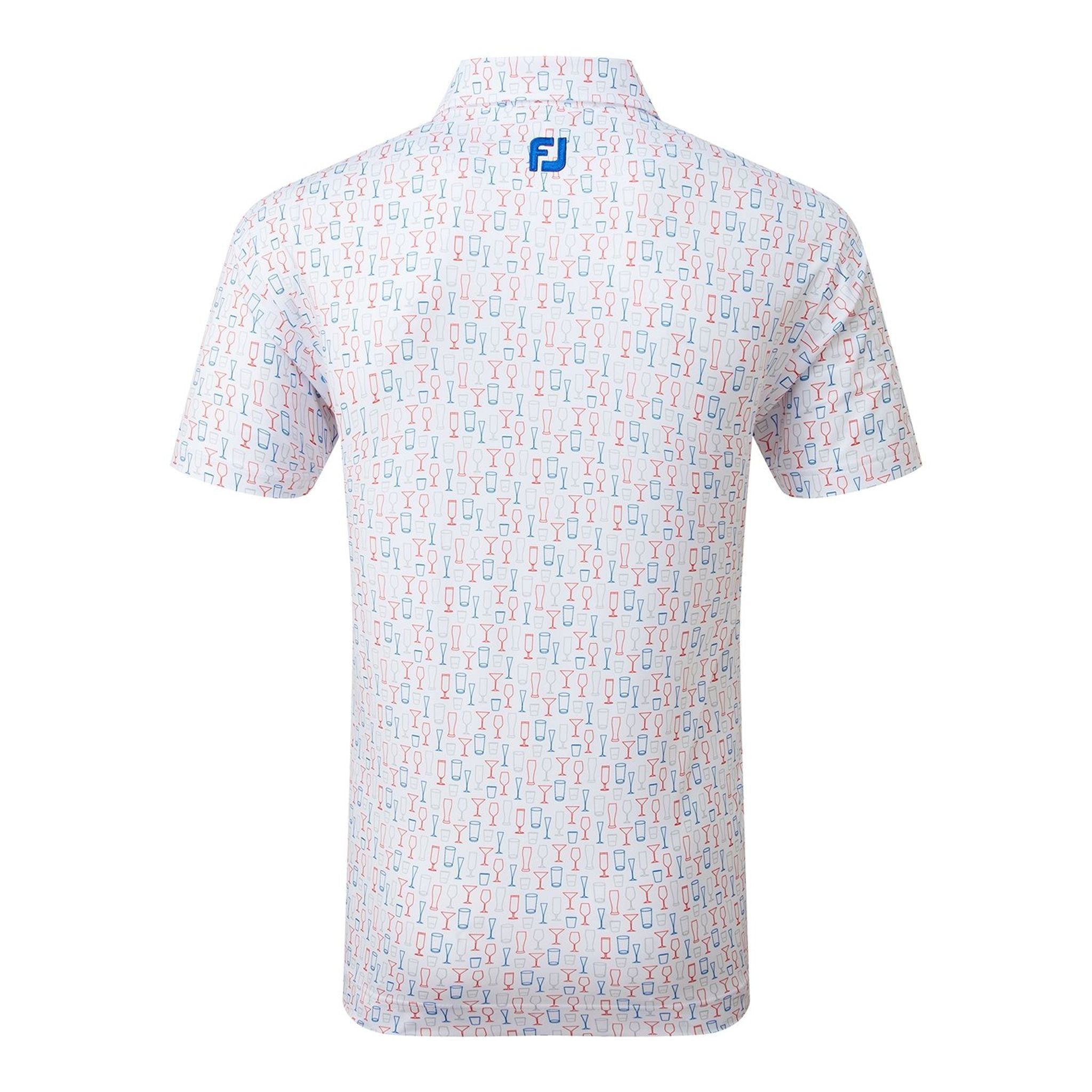 Footjoy Glass Print Lisle Koszulka polo męska