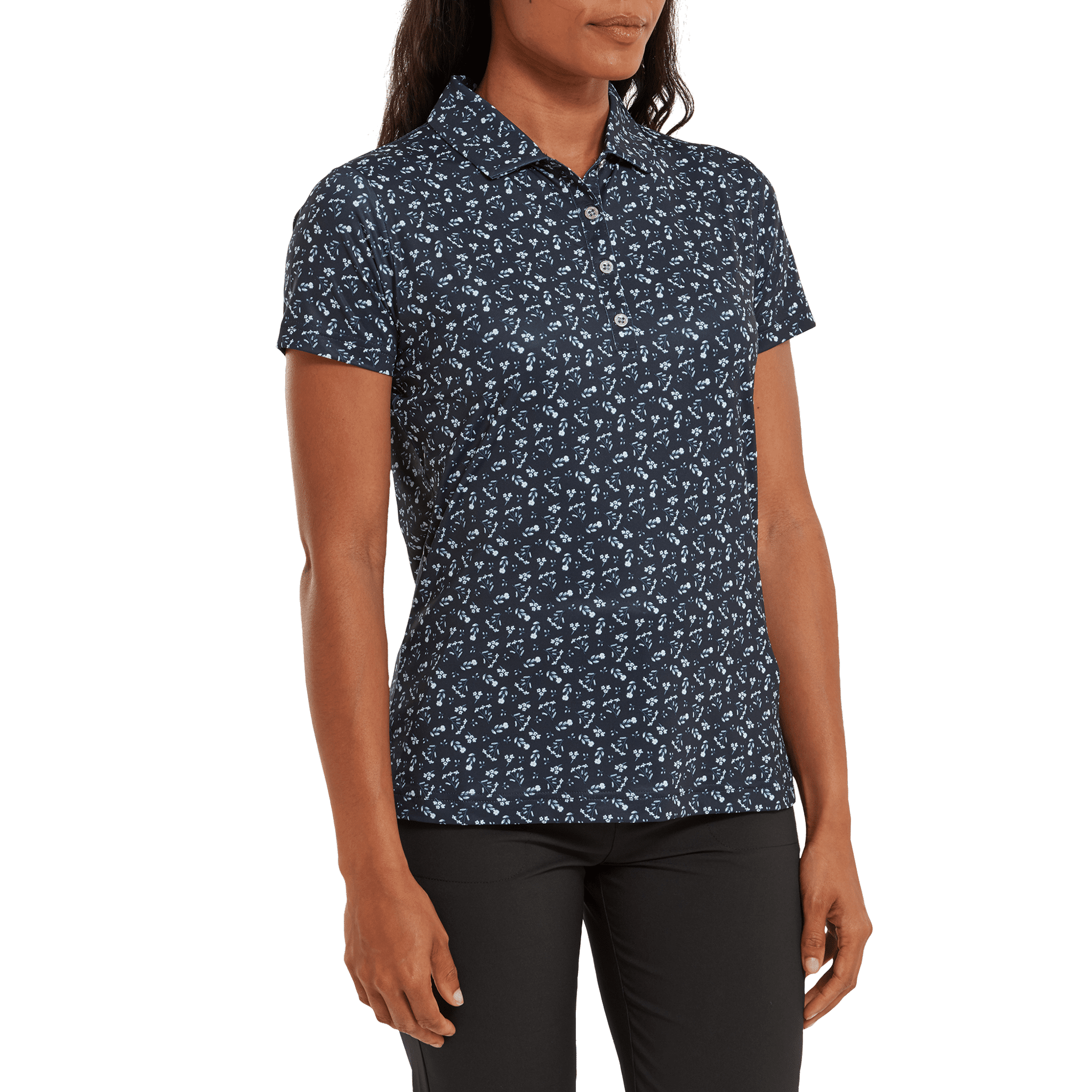 Footjoy Floral Print Koszulka Polo Damska