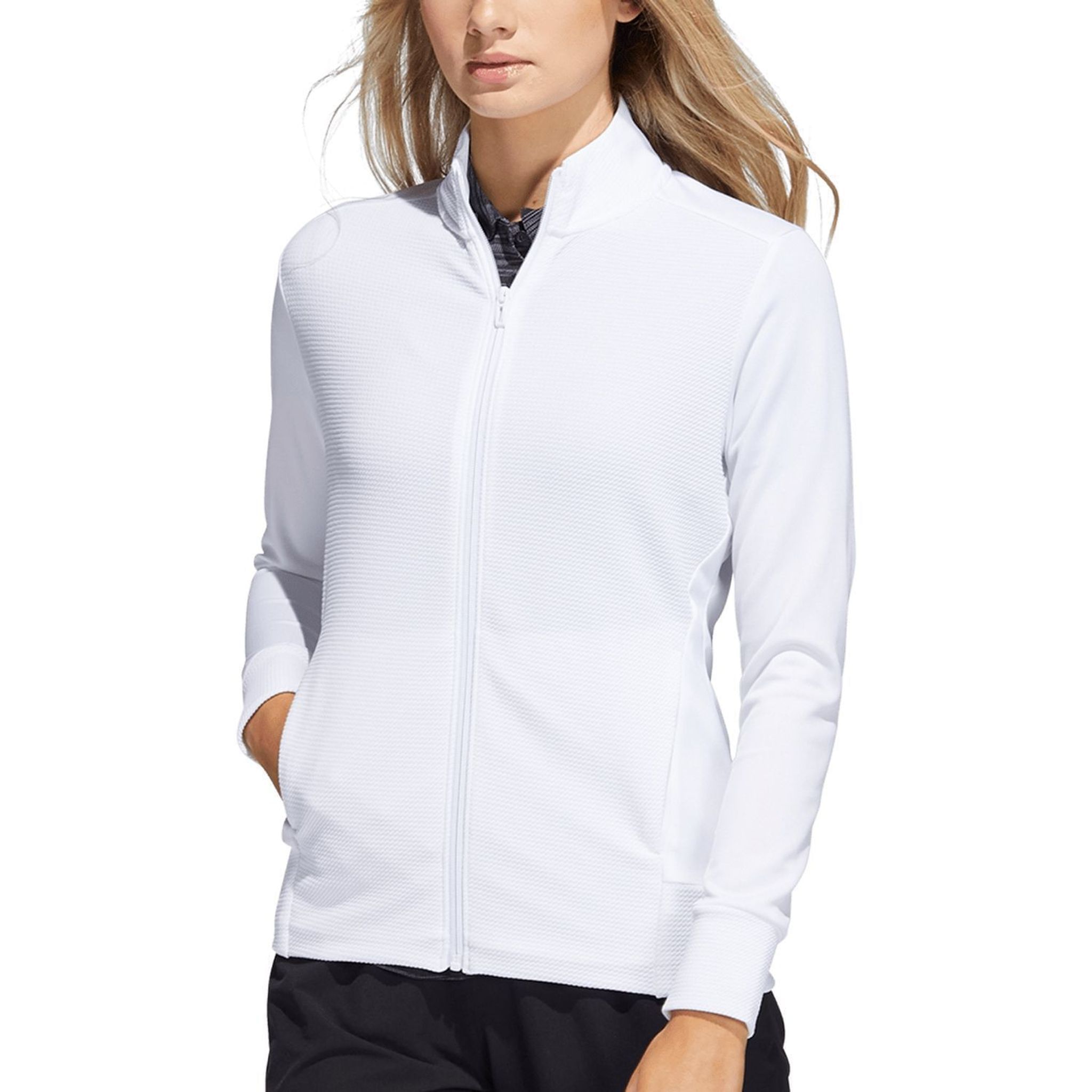 Adidas Textured Full-Zip Kurtka Damska
