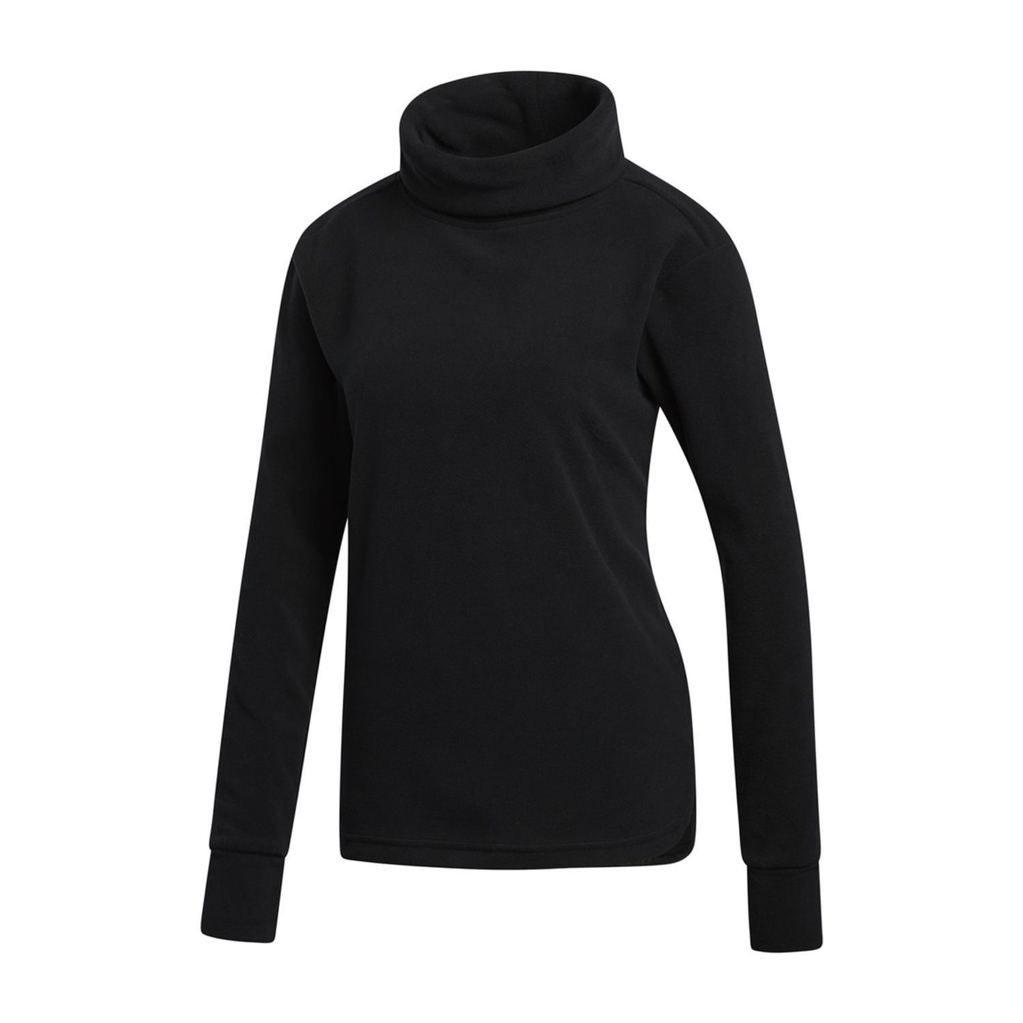 Adidas W Sweter Polarfleece Mock Czarny Damski