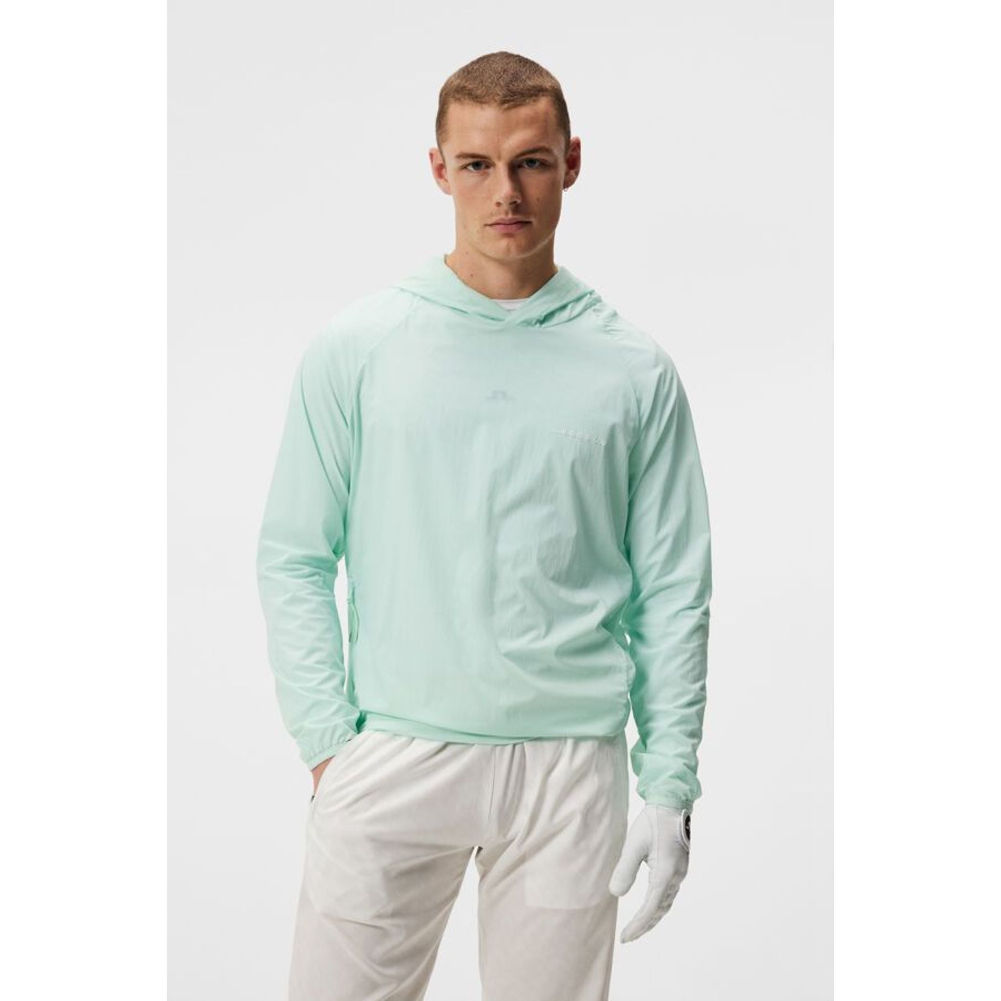 J. Lindeberg Arron Stretch Wind Hoodie Męski Honeydew Męski