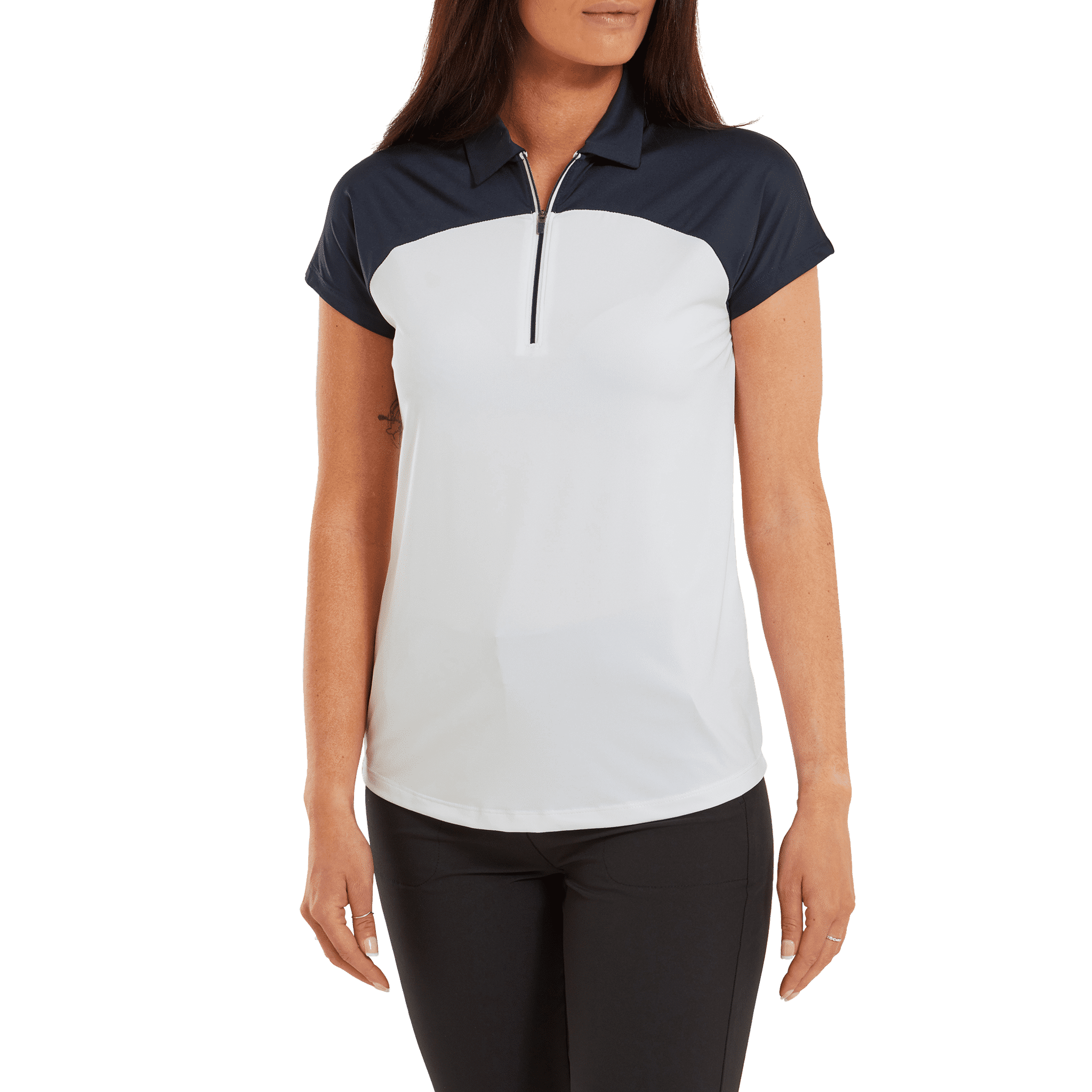 Footjoy Capsleeve Colour Block Poloshirt Damskie