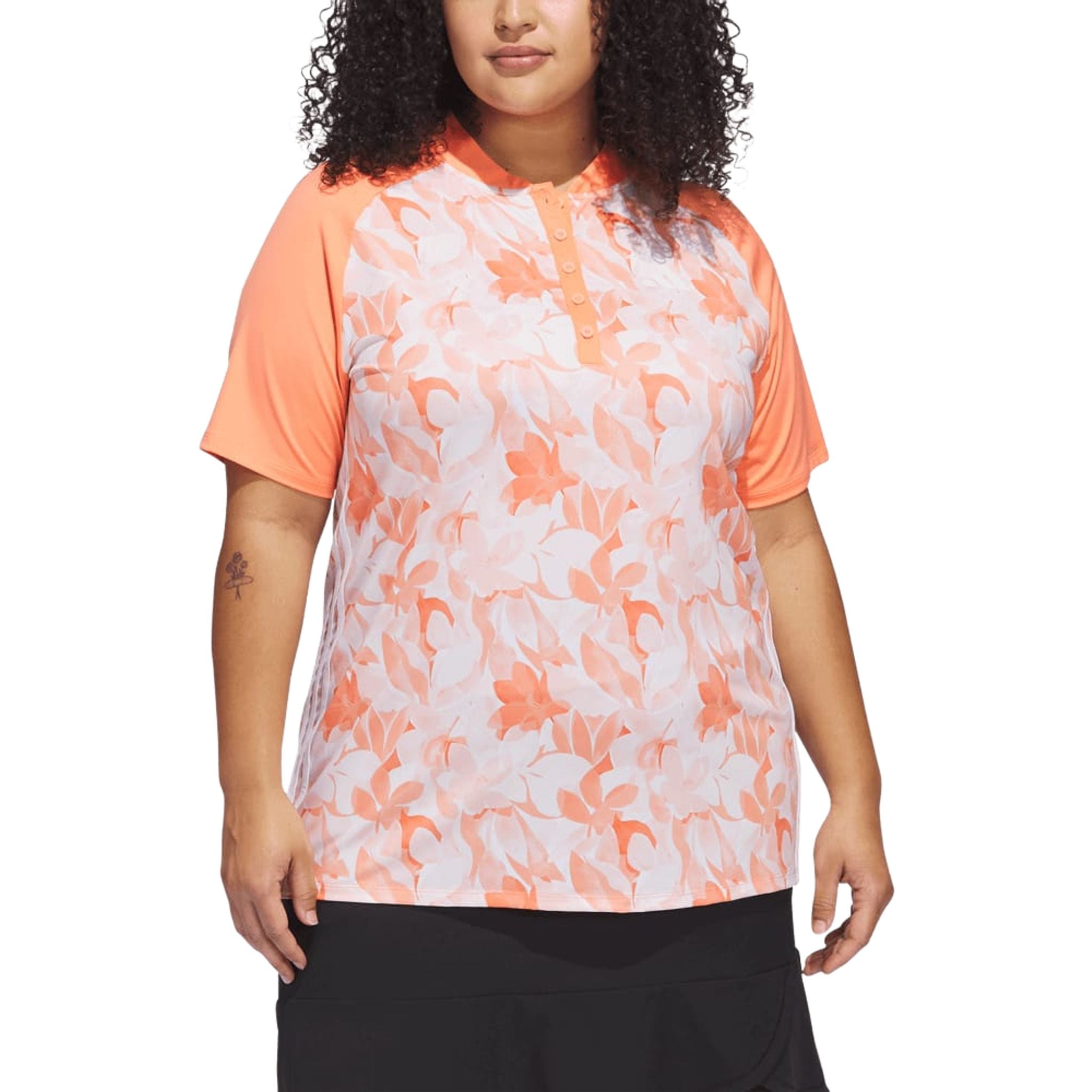 Adidas Floral Poloshirt Damen