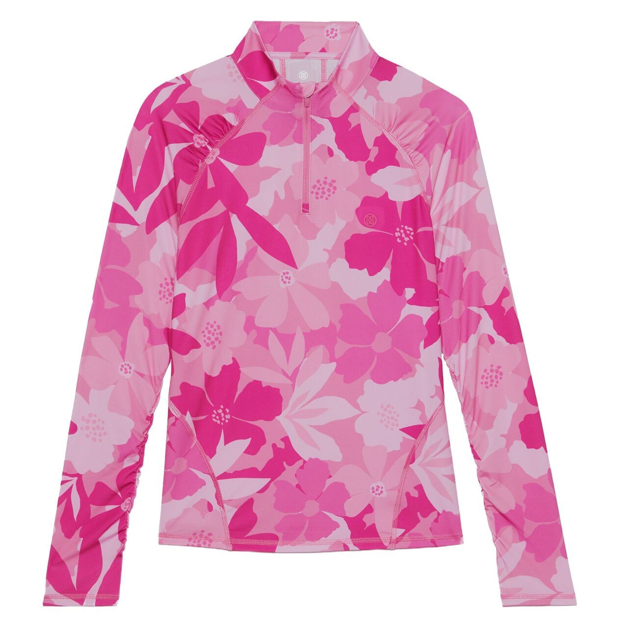 GFORE Floral Camo 1/4 Zip Długi rękaw Polo Damskie