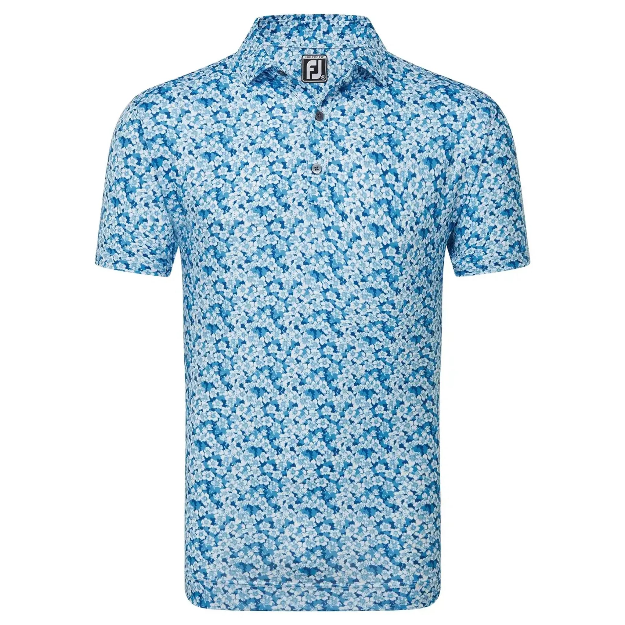 Footjoy Primrose Print Lisle Koszulka Polo Męska
