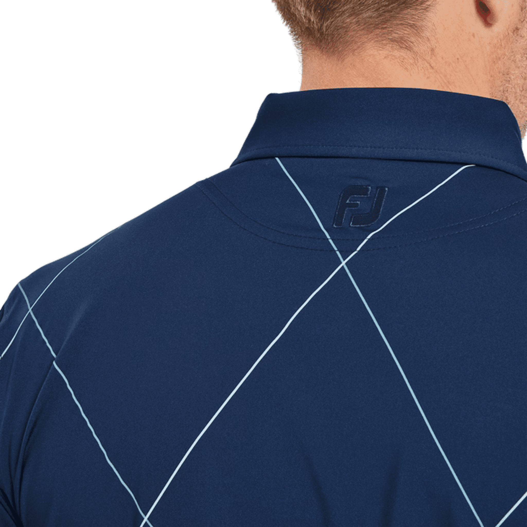 Footjoy Raker Print Lisle Koszulka Polo Męska