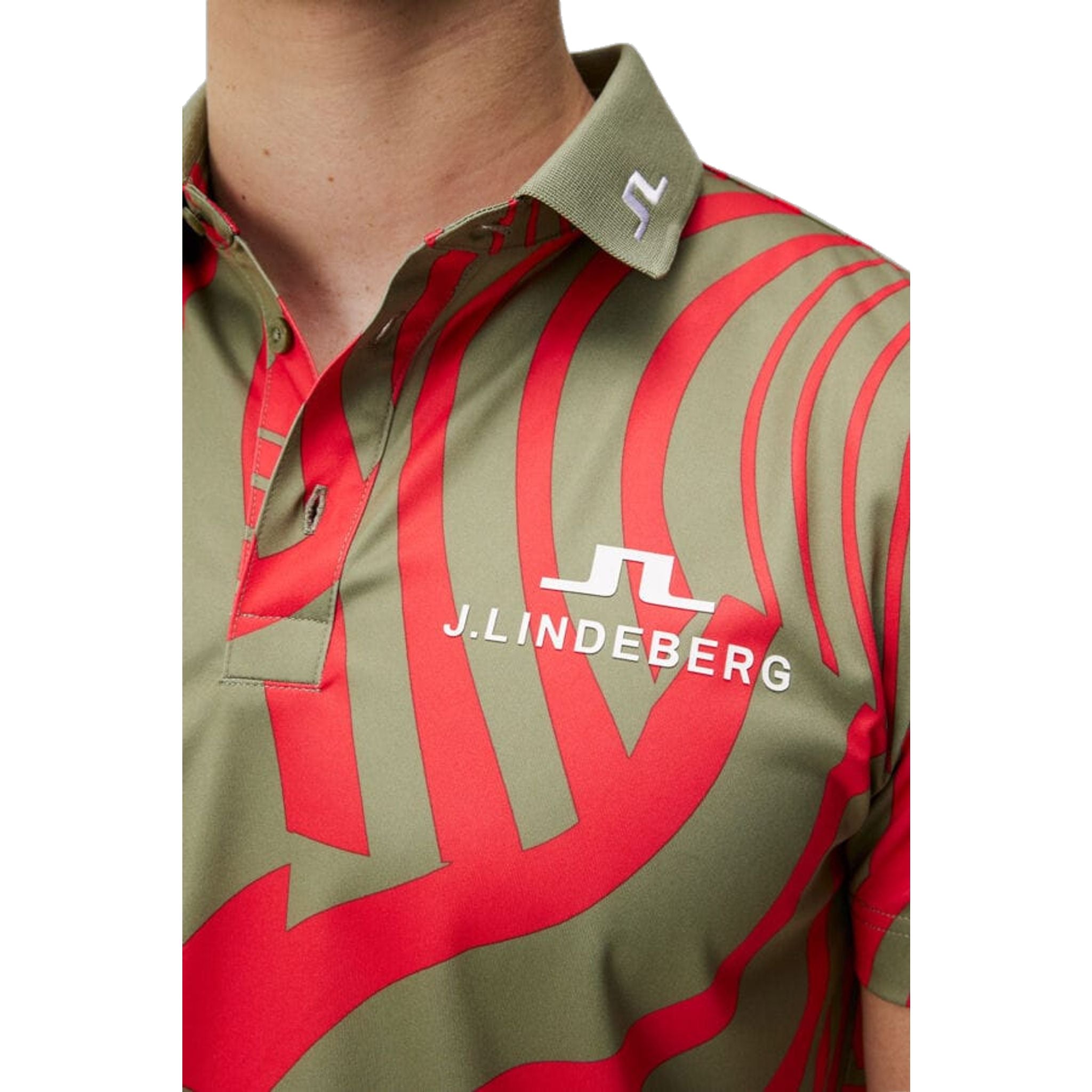 J. Lindeberg KV Tour Print Golf Polo Herren