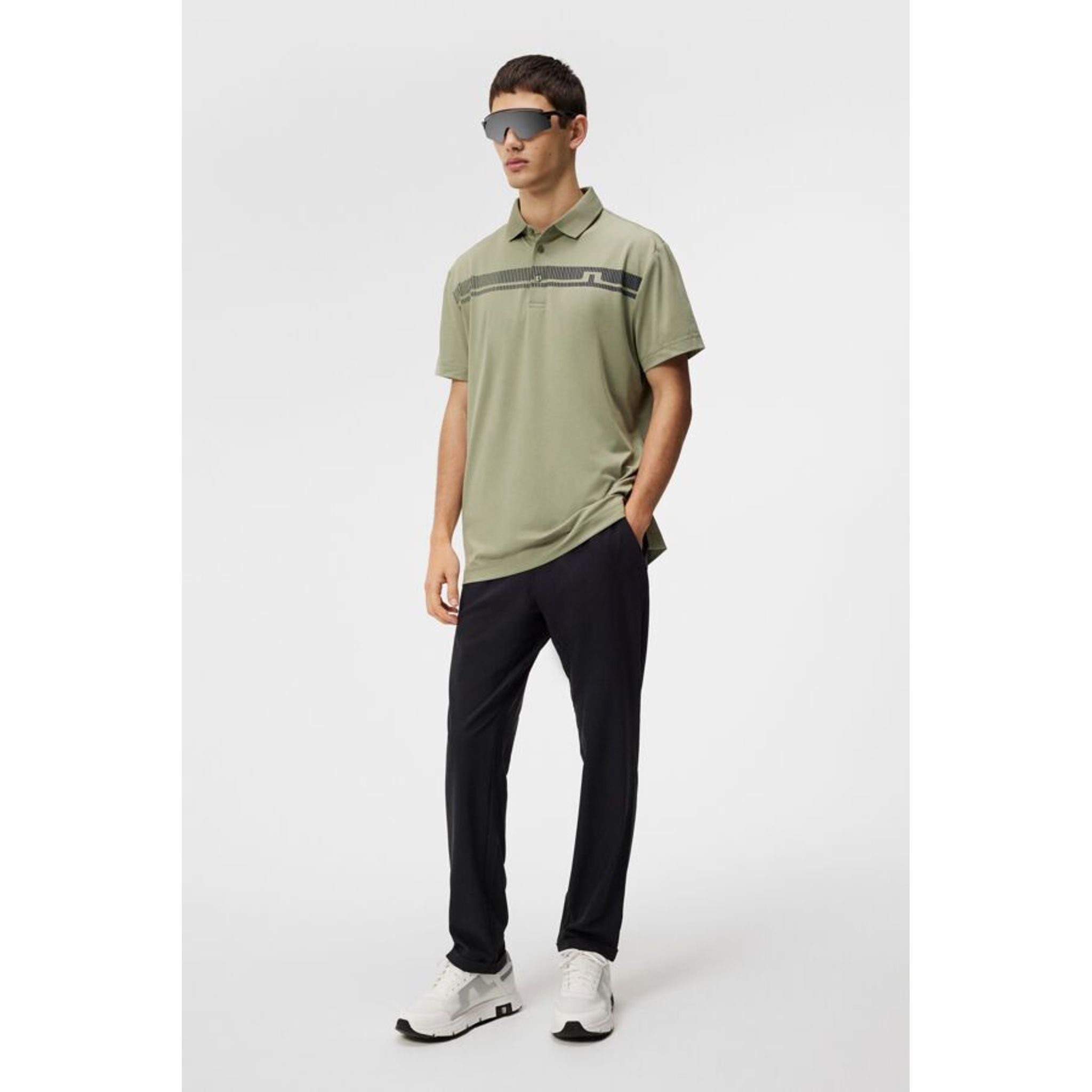 J. Lindeberg Klas Regular Fit Golf Polo Męskie