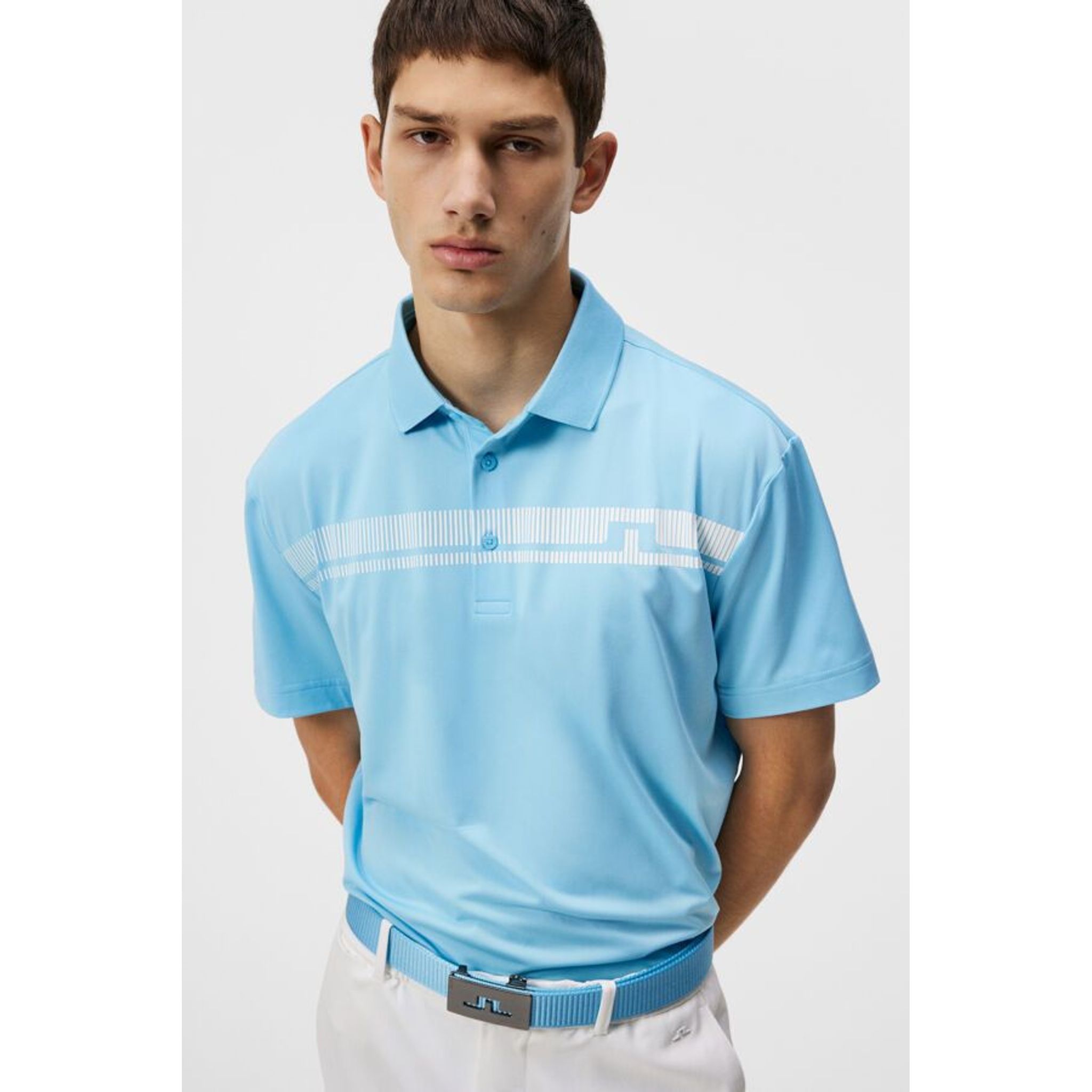 J. Lindeberg Klas Regular Fit Golf Polo Męskie