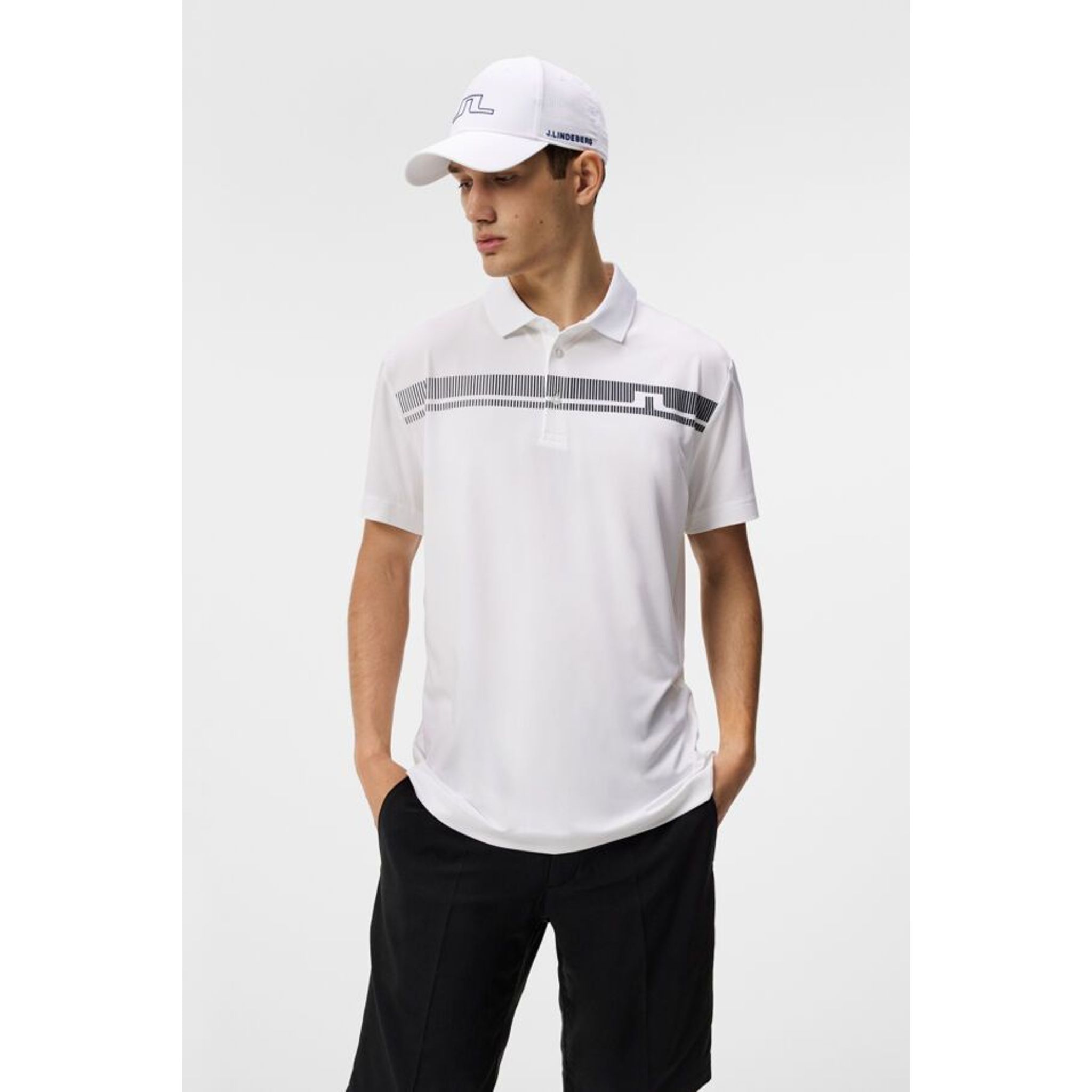 J. Lindeberg Klas Regular Fit Golf Polo Męskie