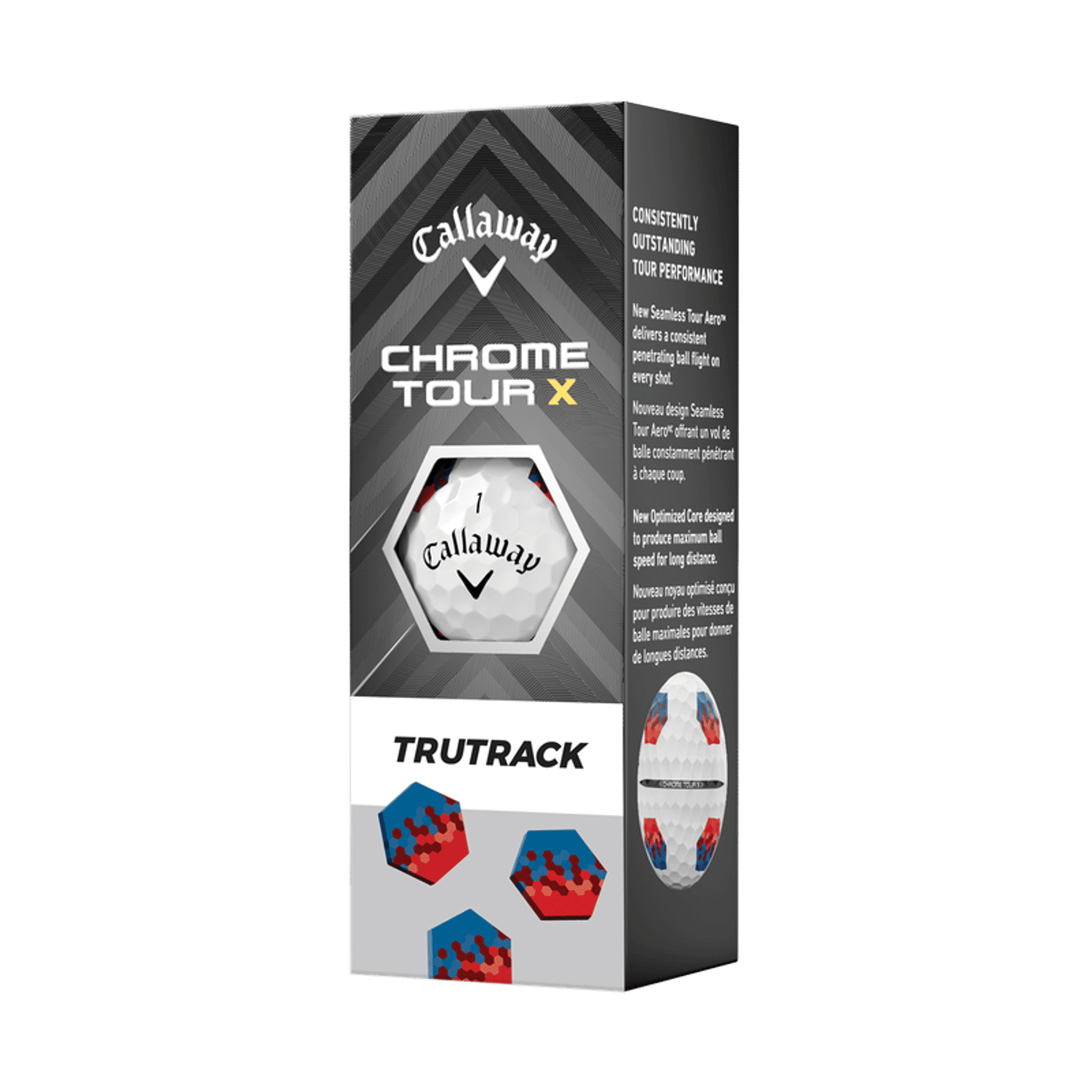 Callaway Chrome Tour X TruTrack [12 sztuk] Piłki golfowe (2024)
