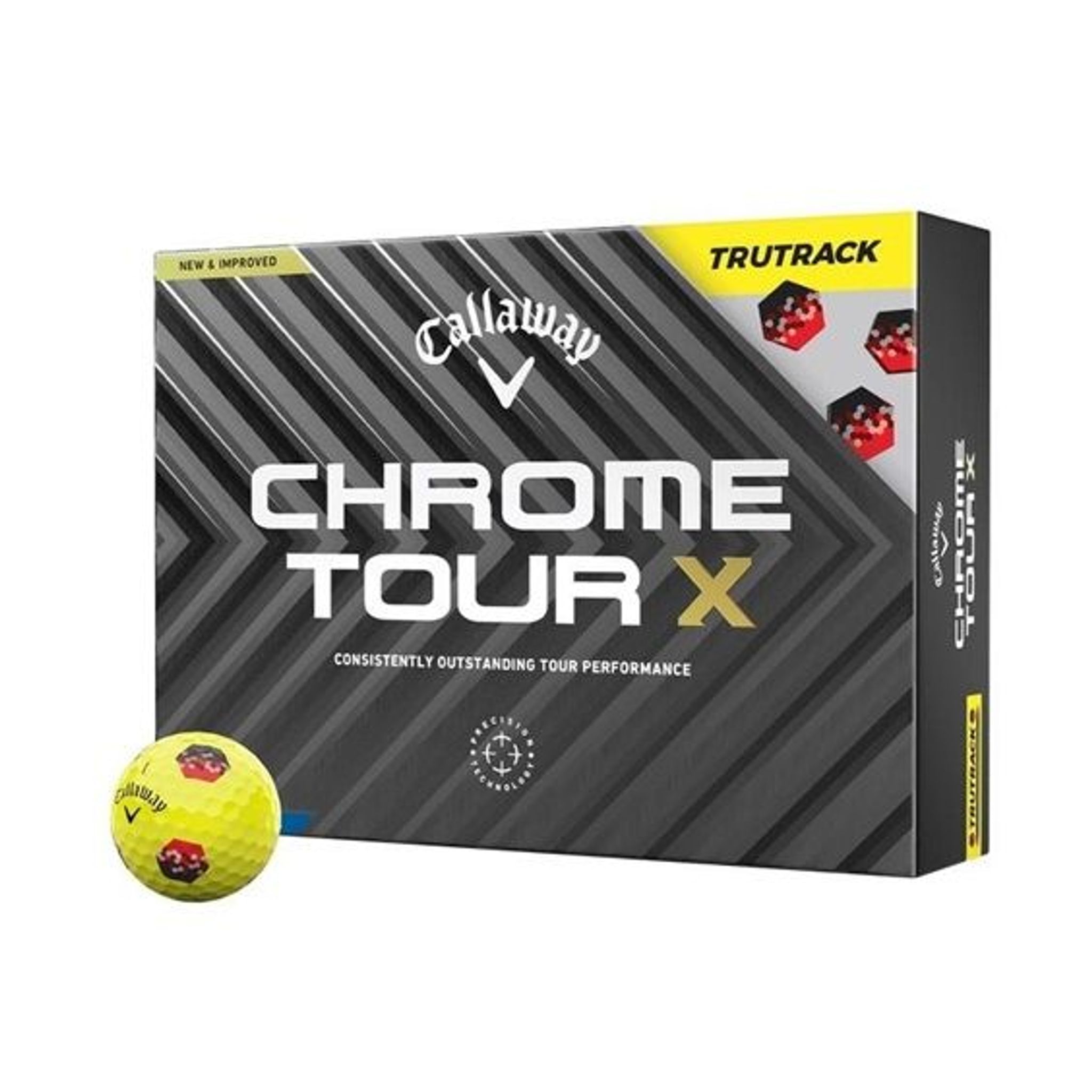 Callaway Chrome Tour X TruTrack [12 sztuk] Piłki golfowe (2024)