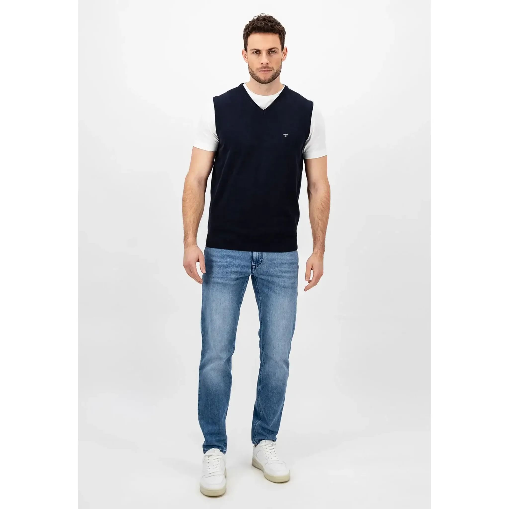 Fynch Hatton V-Neck Pullunder Męski